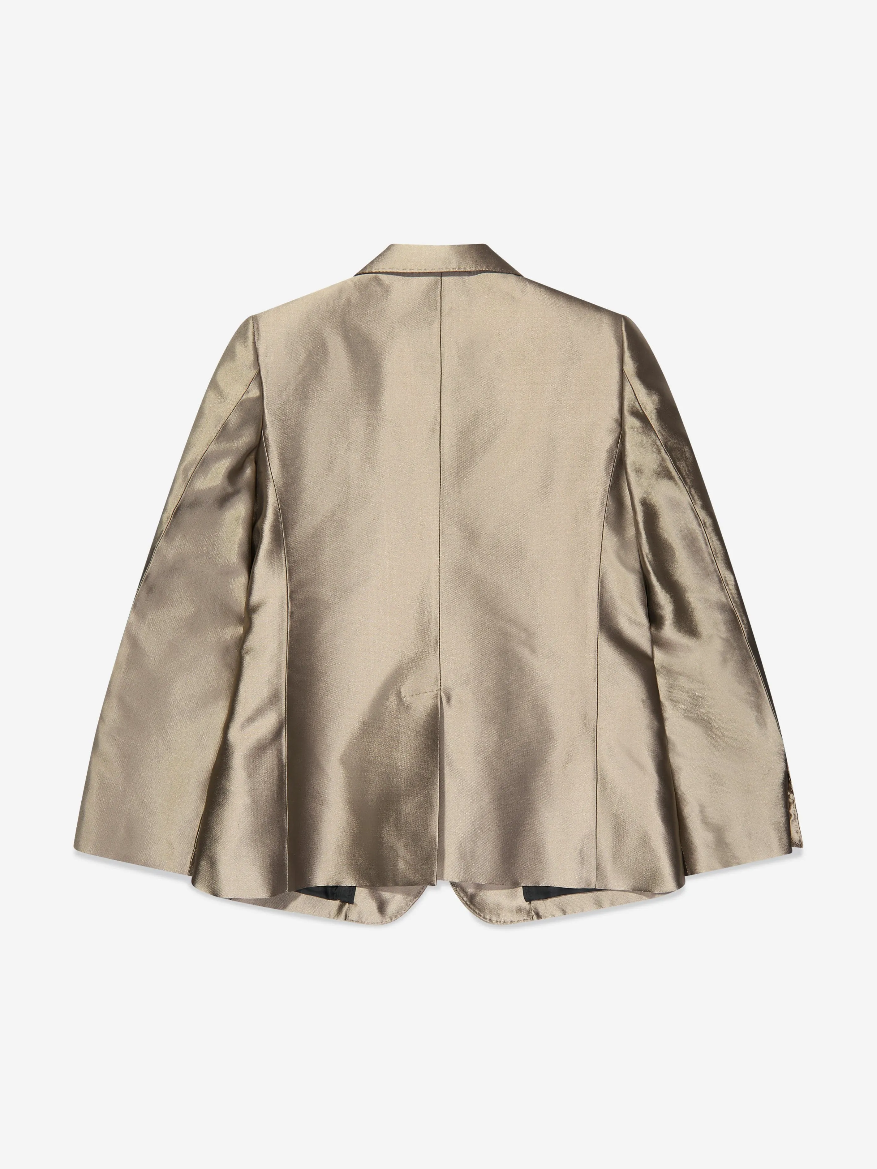 Dolce & Gabbana Jungen Seidenblazer in Gold