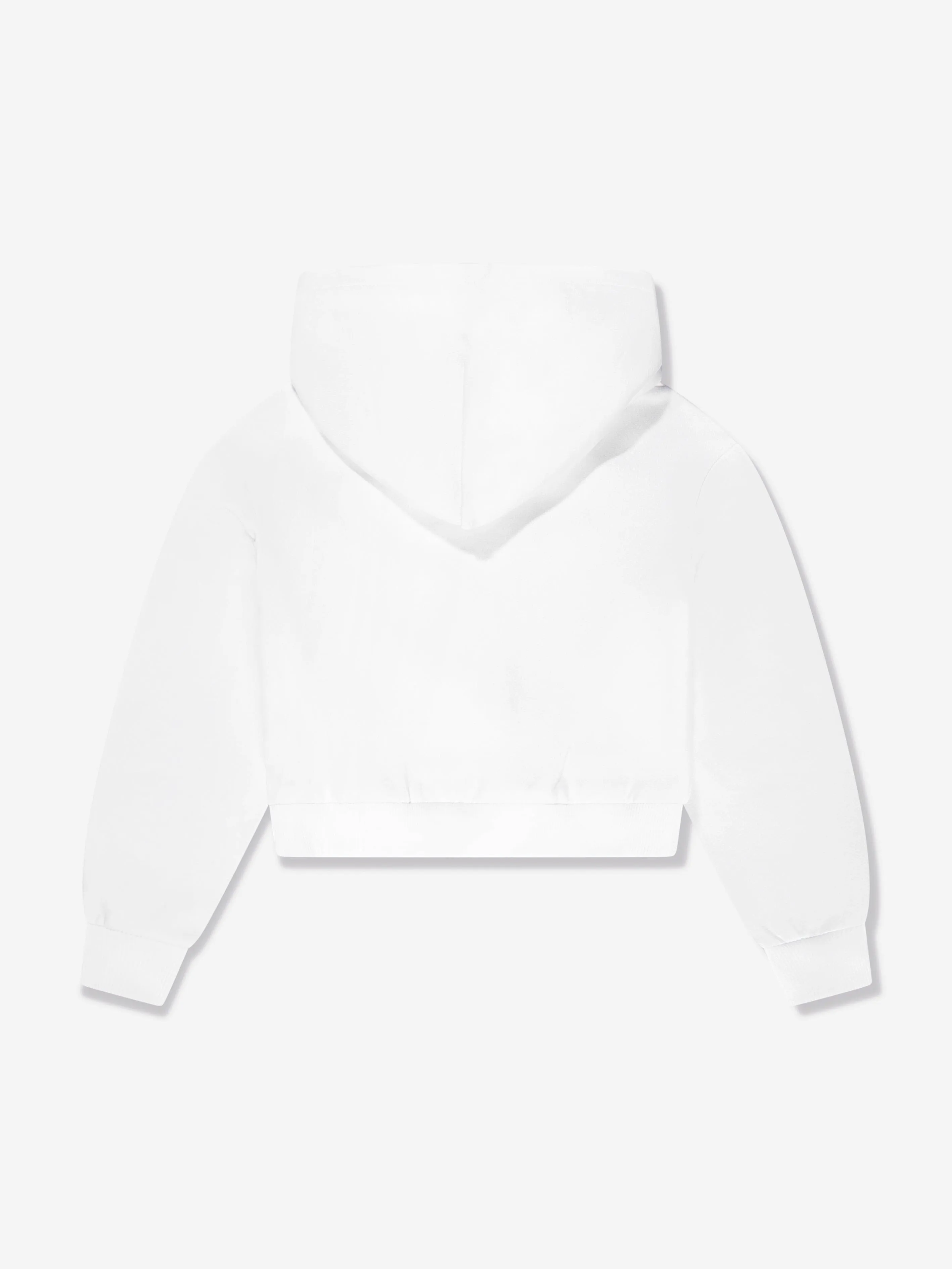 Dolce & Gabbana Mädchen Logo Hoodie in Weiß