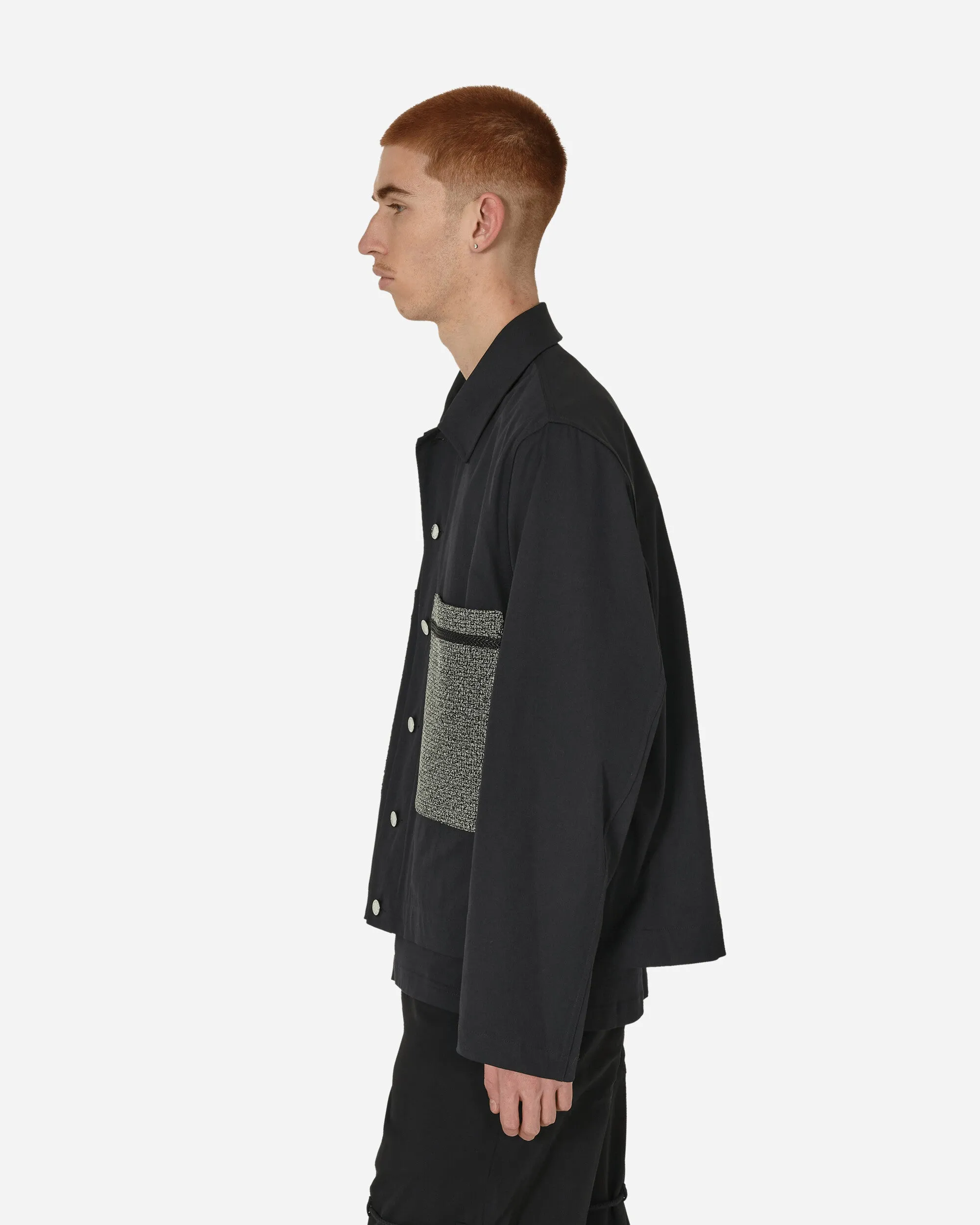 Trockene Baumwoll-Boxjacke Schwarz