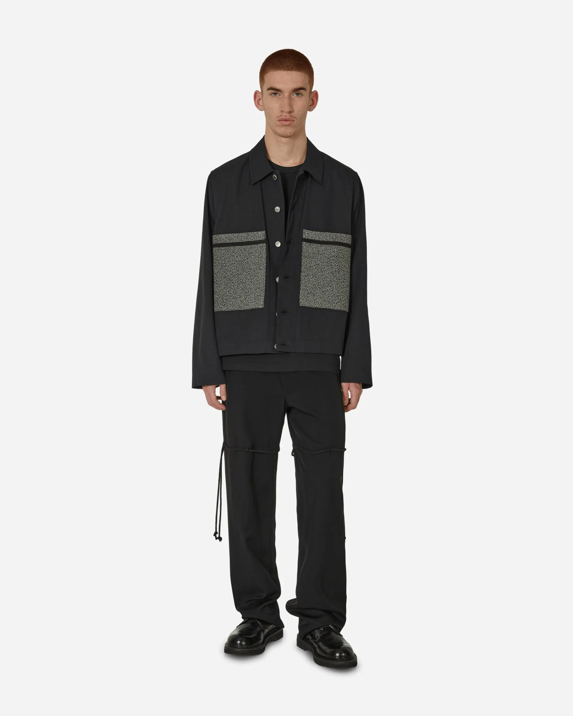 Trockene Baumwoll-Boxjacke Schwarz