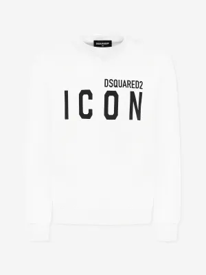 Dsquared2 Kids Icon Sweatshirt in Weiß