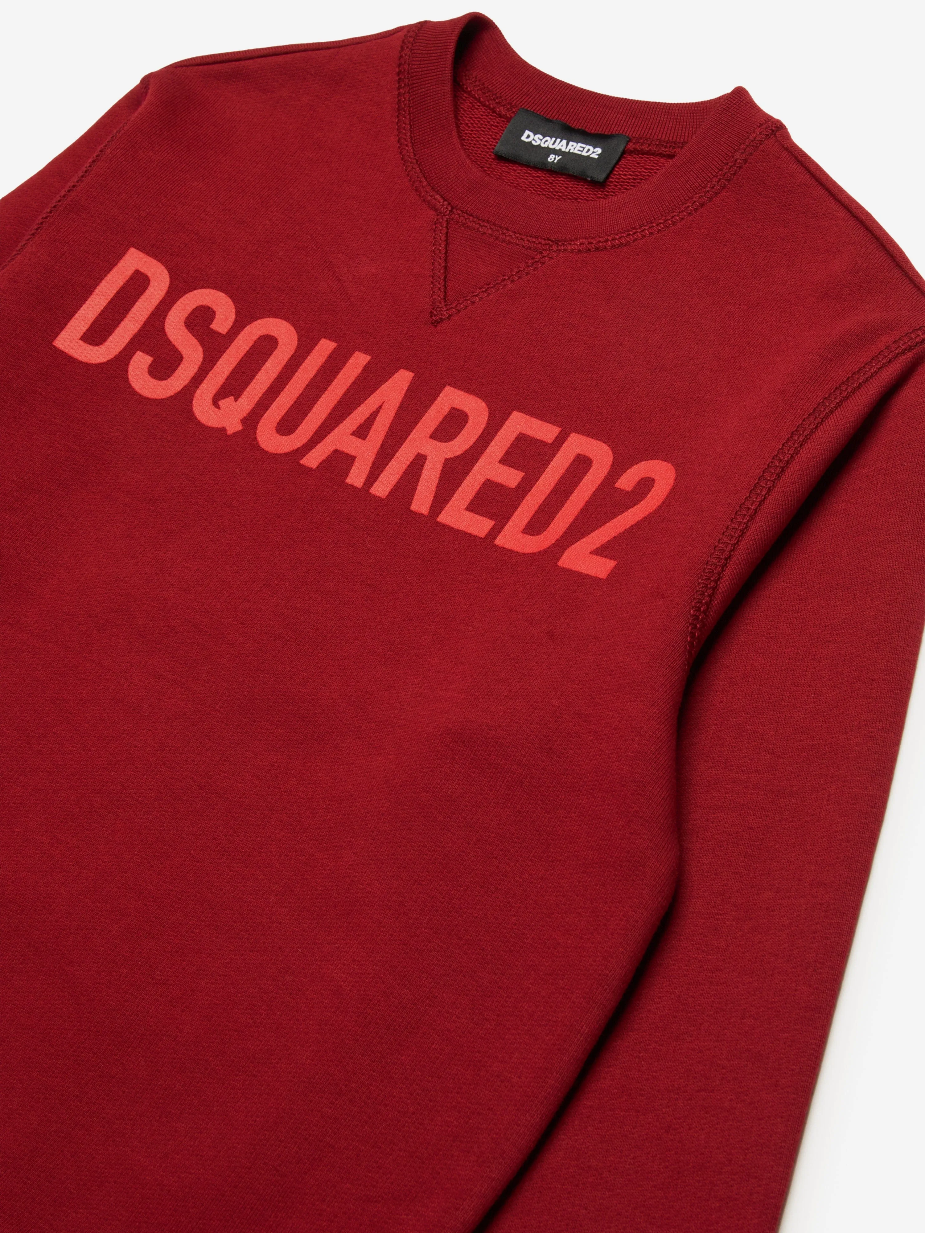 Dsquared2 Kids Logo-Sweatshirt in Rot
