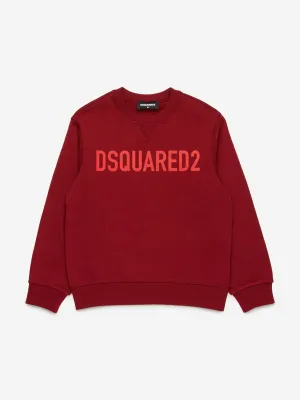 Dsquared2 Kids Logo-Sweatshirt in Rot
