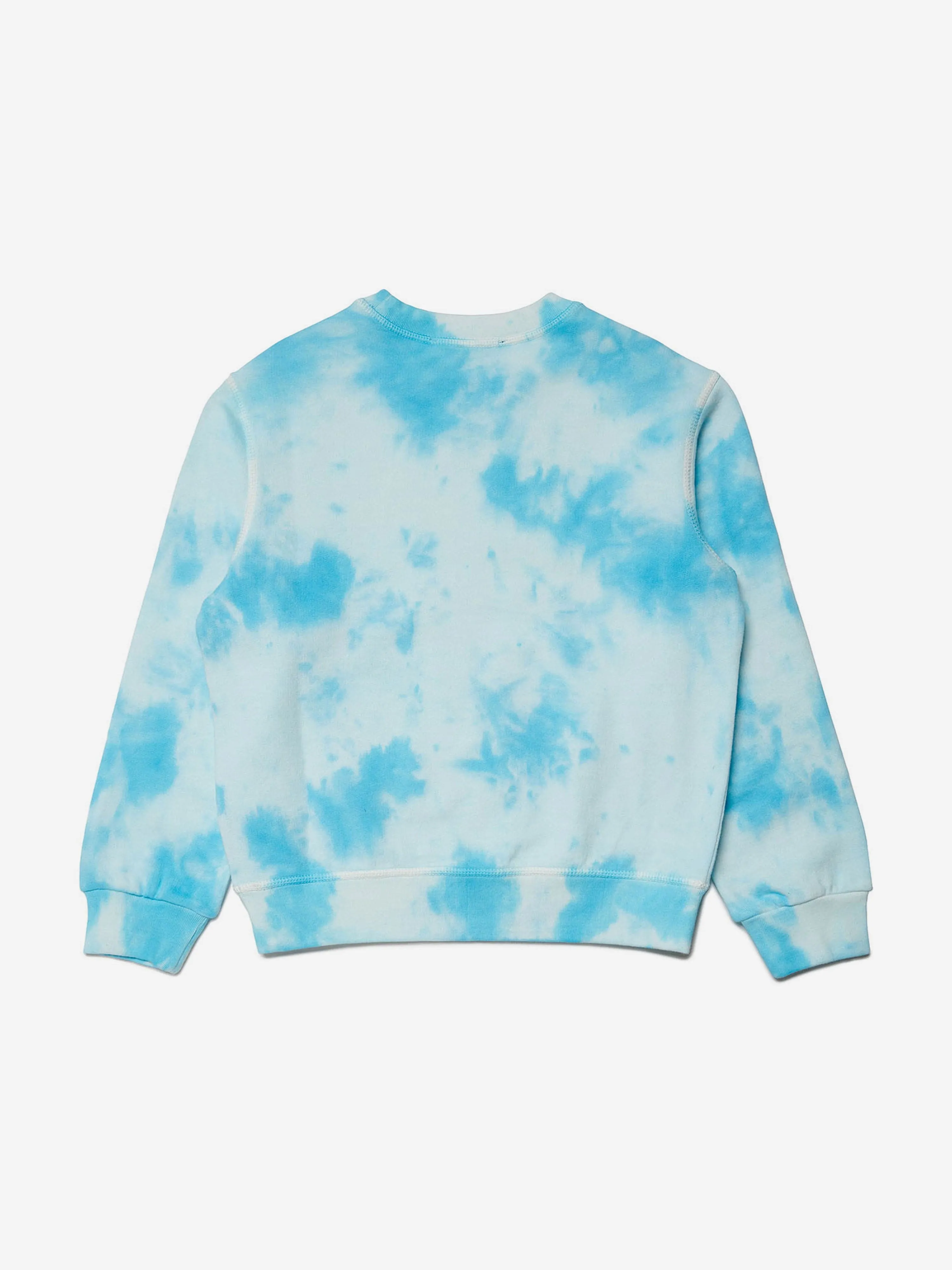 Dsquared2 Kids Tie-Dye Logo Sweatshirt in Blau