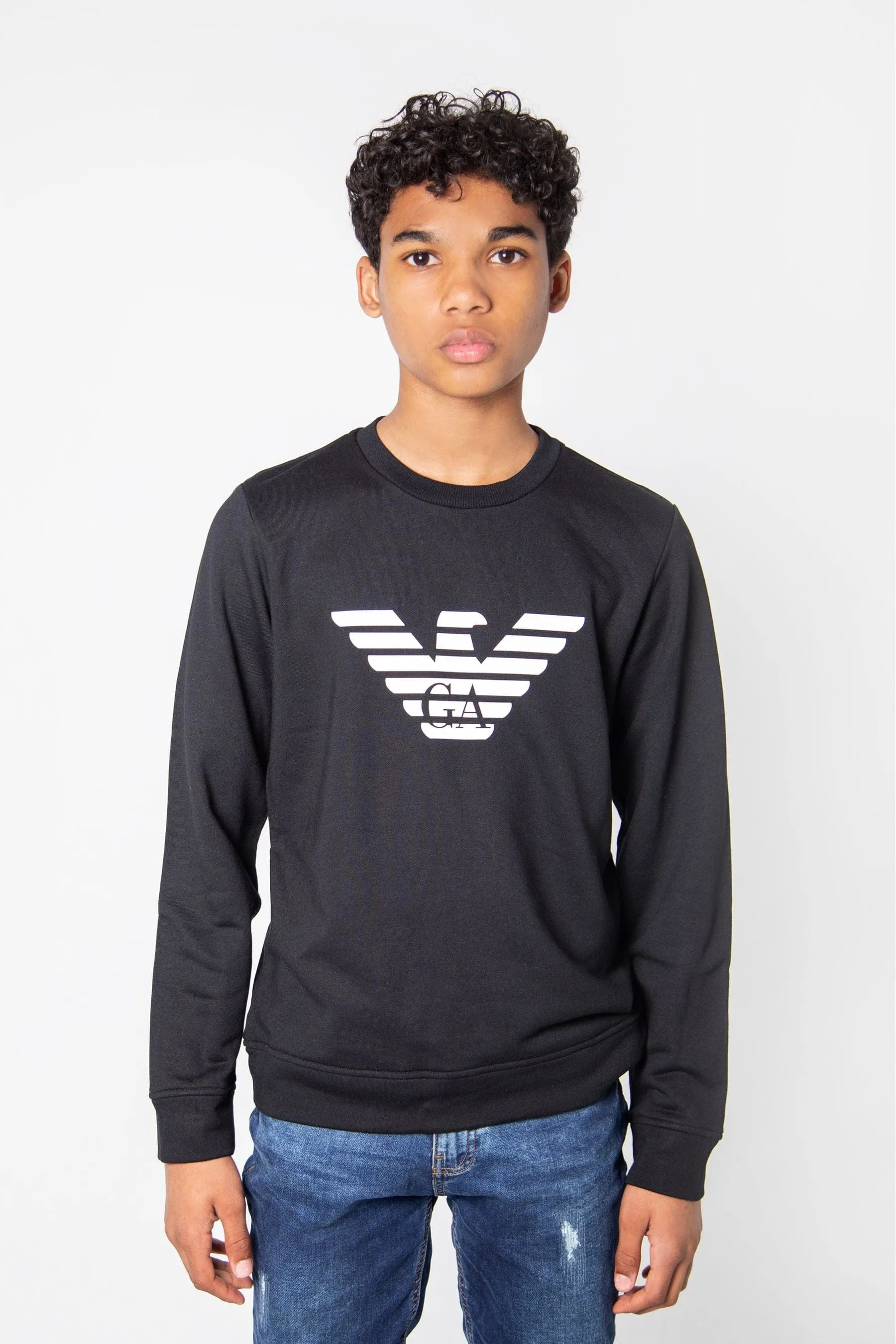 Emporio Armani Jungen Baumwollmix Logo-Sweatshirt