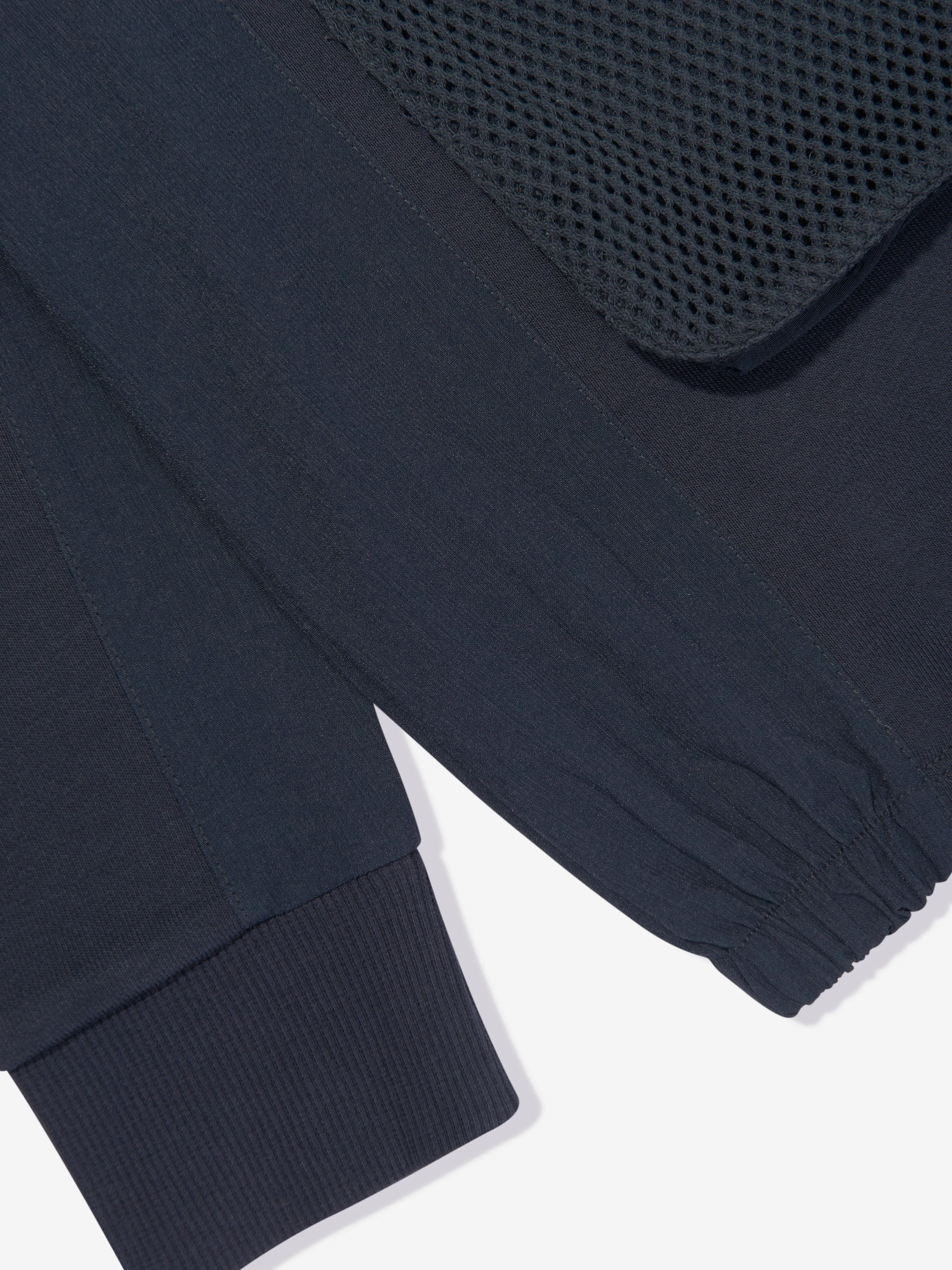 Emporio Armani Jungen Pullover mit halbem Reißverschluss in Marineblau