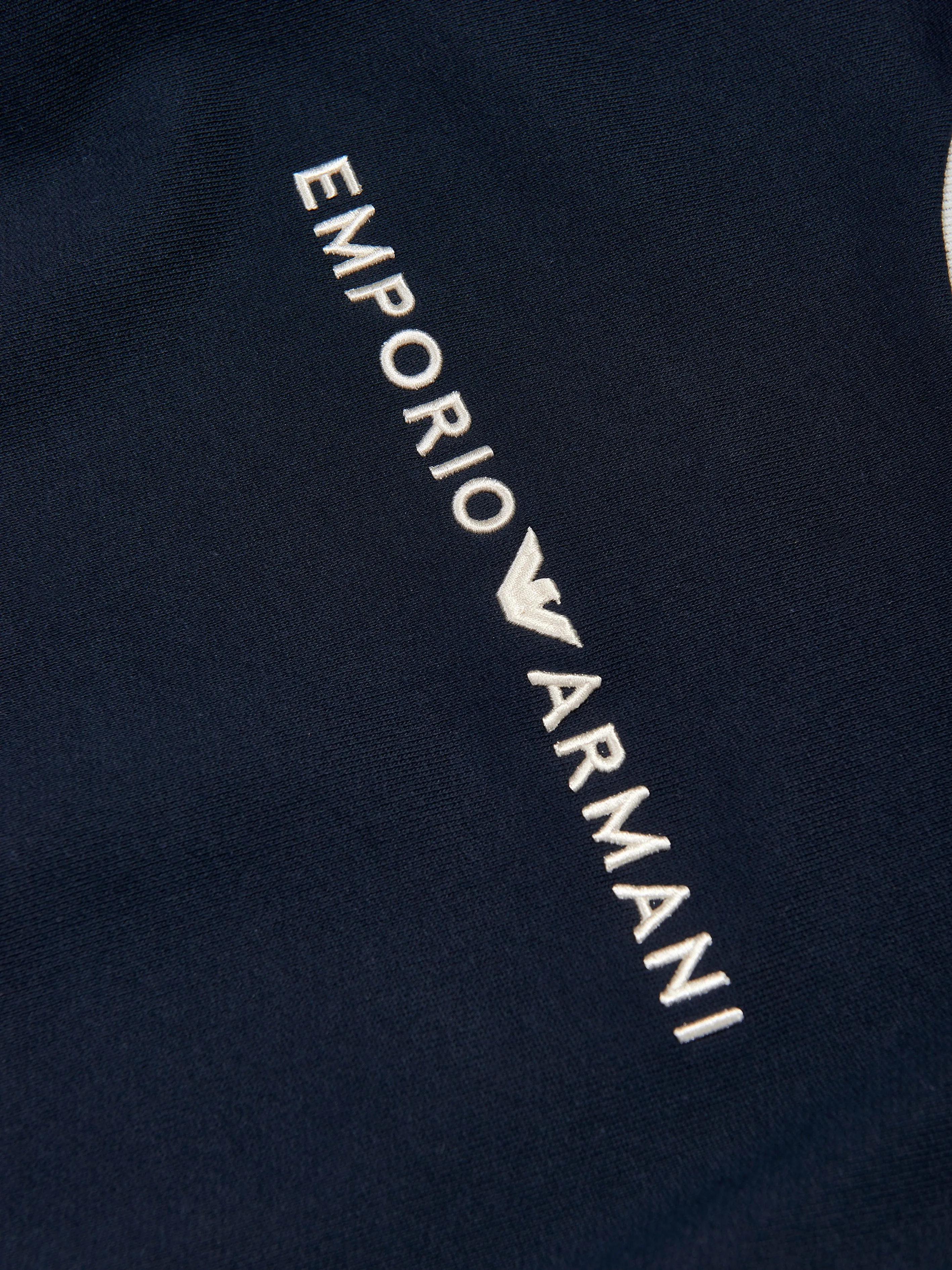 Emporio Armani Jungen Logo-Sweatshirt in Marineblau