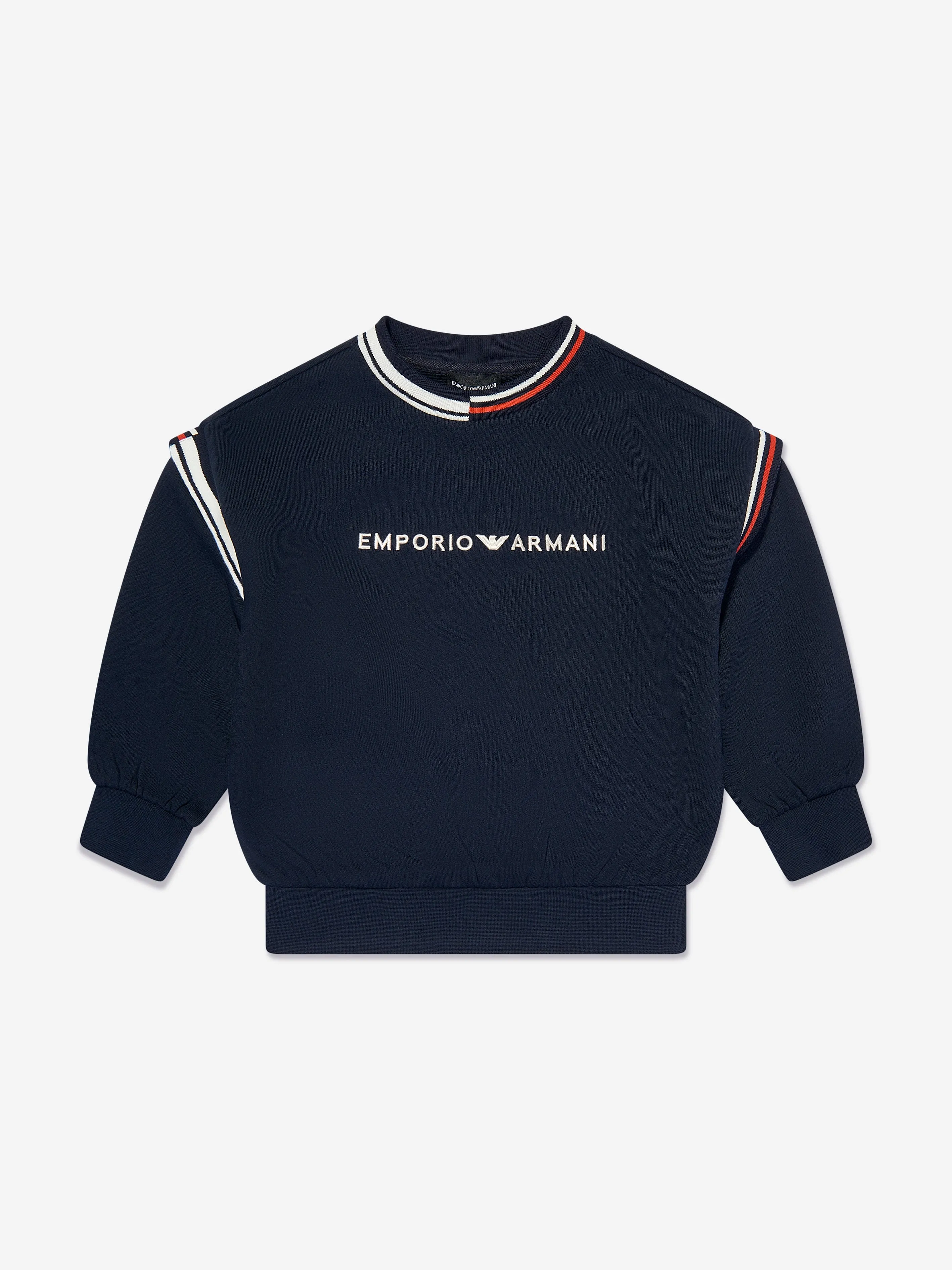 Emporio Armani Jungen Logo-Sweatshirt in Marineblau