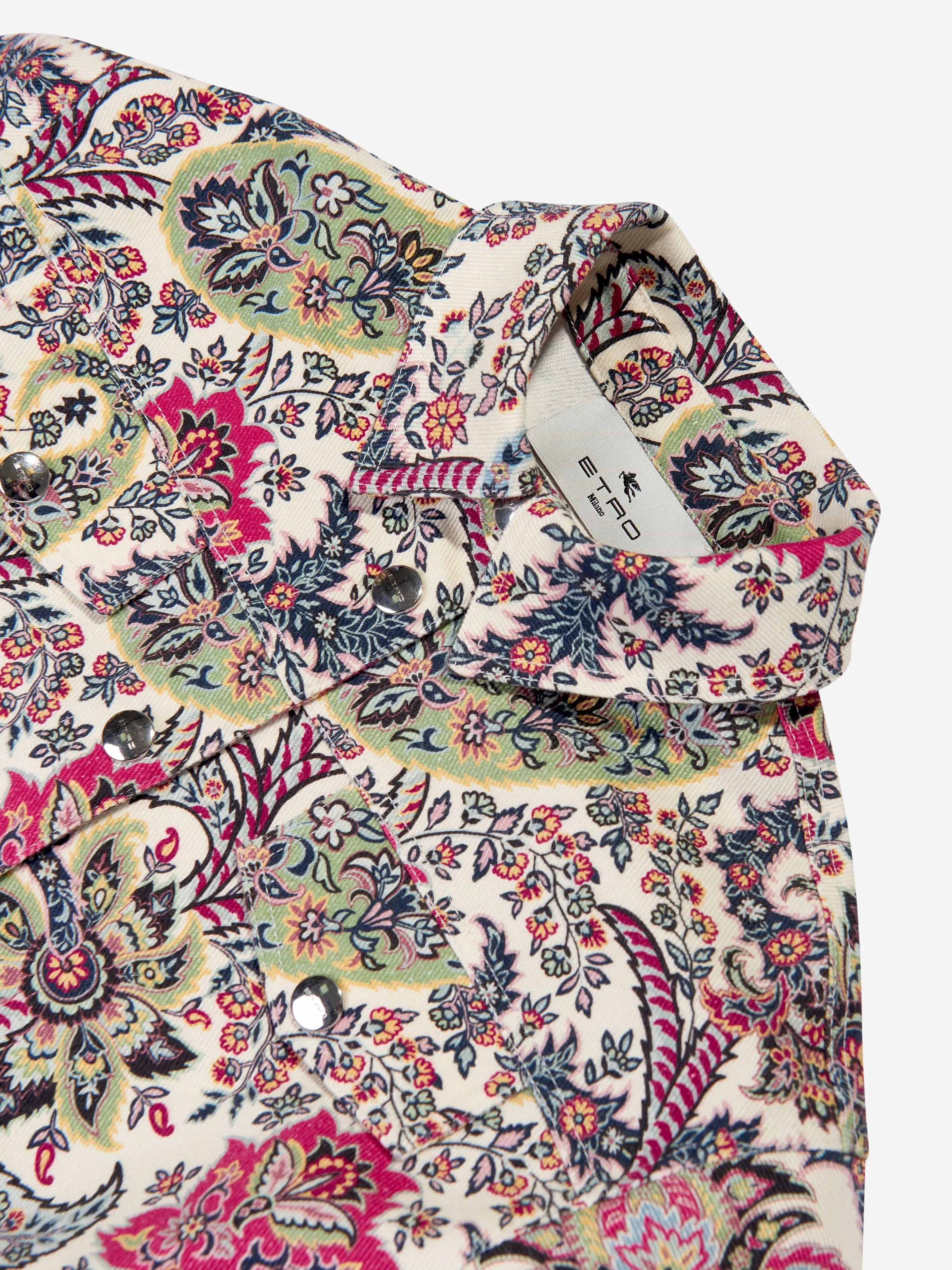 Etro Mädchen Blumen-Paisley-Jacke in Mehrfarben
