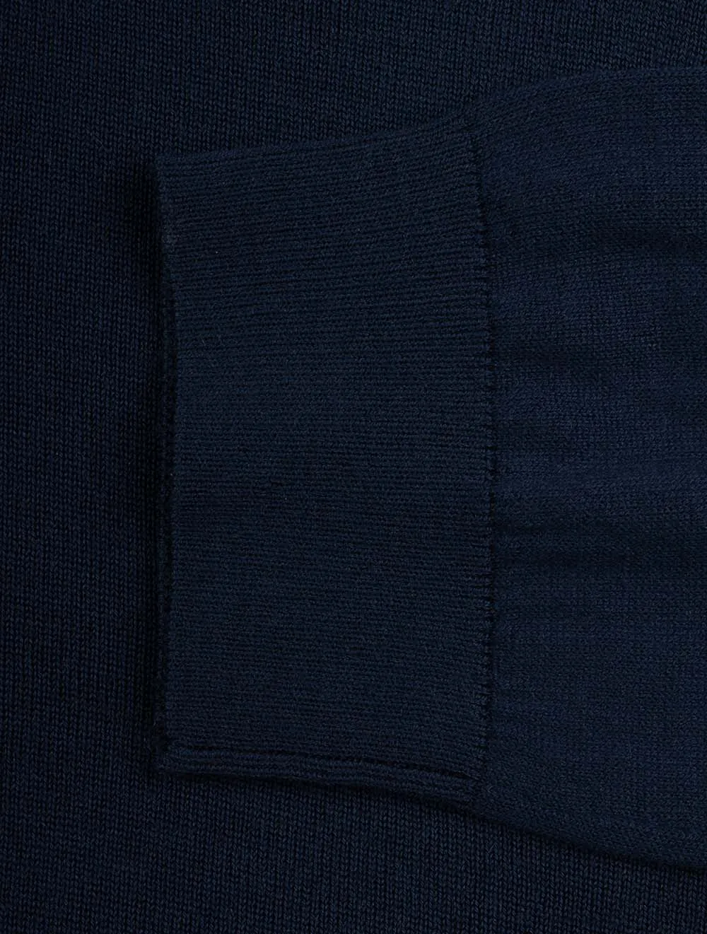 Extra Feine Merinowolle Polo Marine