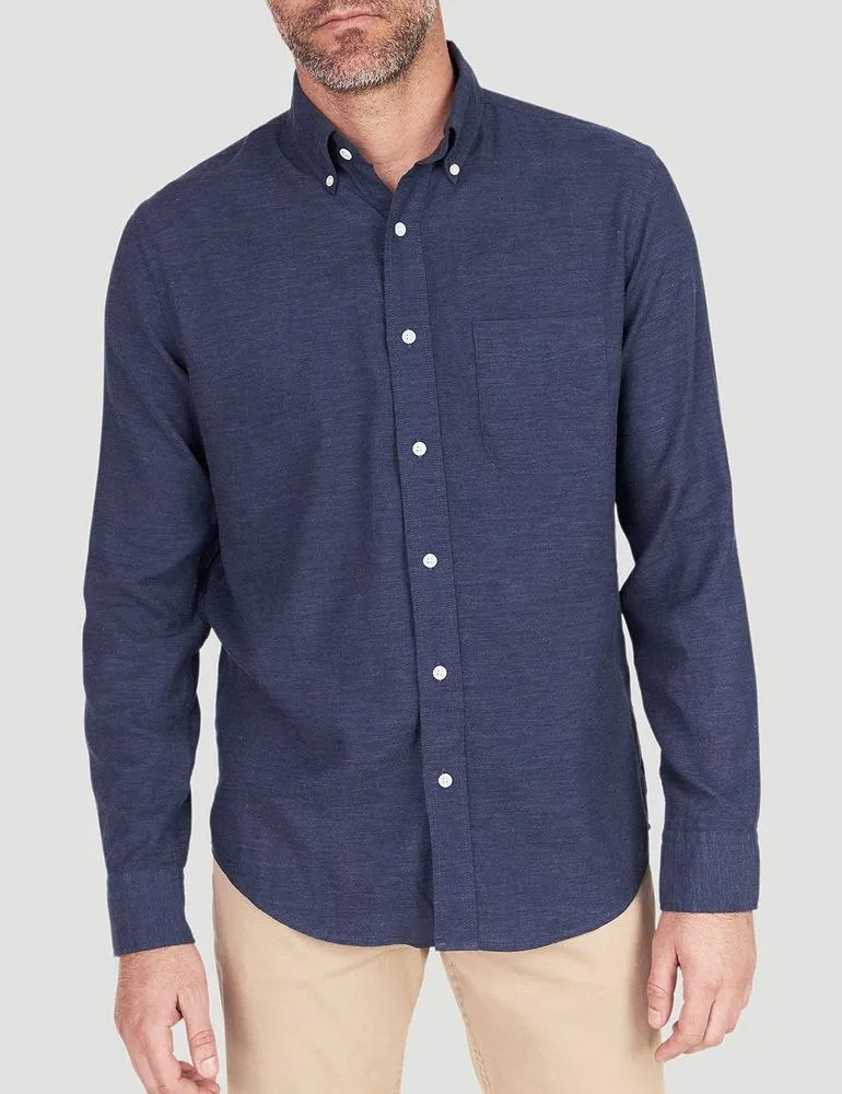 Faherty | Melange Oxford-Hemd