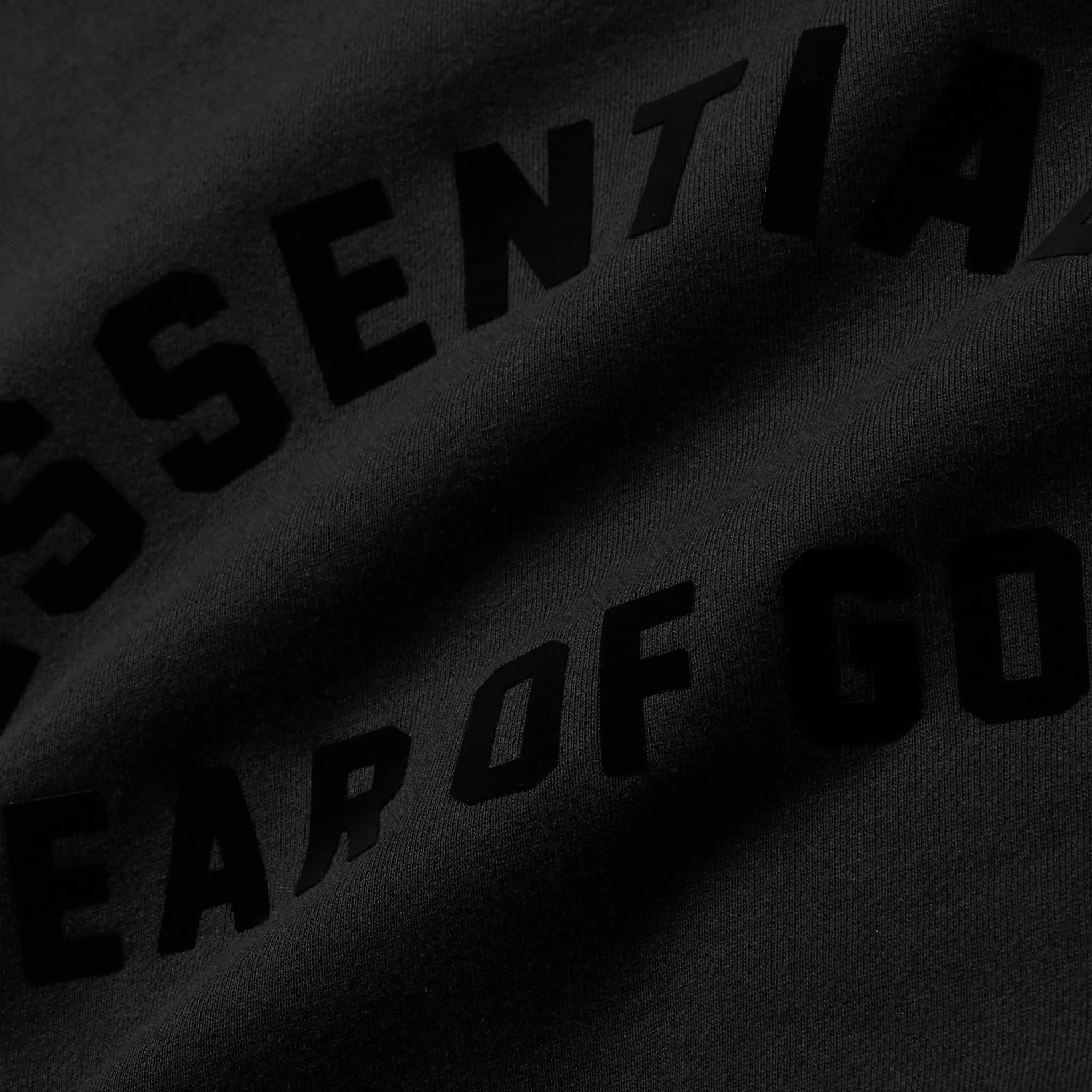 Fear Of God Essentials Schwarze Kapuzenpullover (SS23) Fear of God Essentials Kleidung