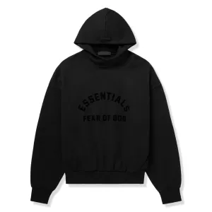 Fear Of God Essentials Schwarze Kapuzenpullover (SS23) Fear of God Essentials Kleidung