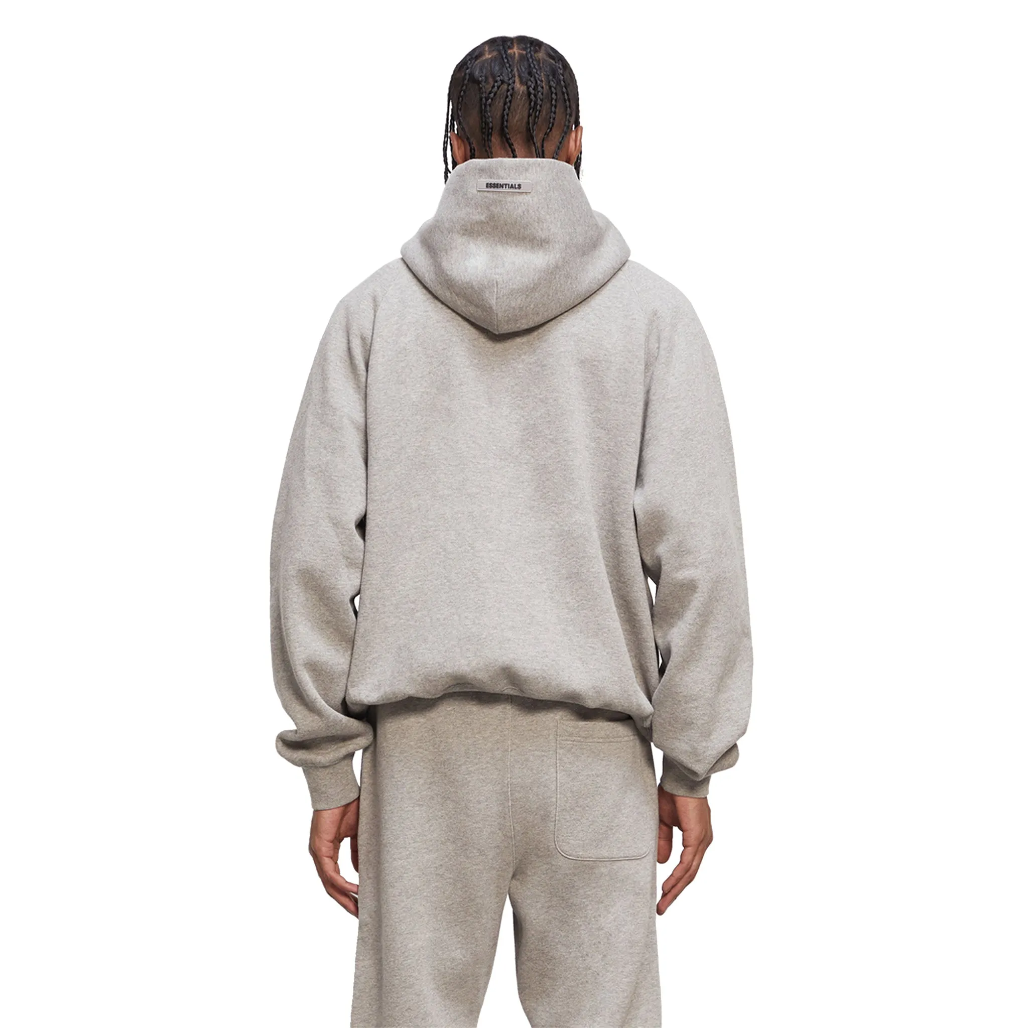 Fear Of God Essentials Heather Oatmeal Kapuzenpullover Fear of God Essentials Kleidung