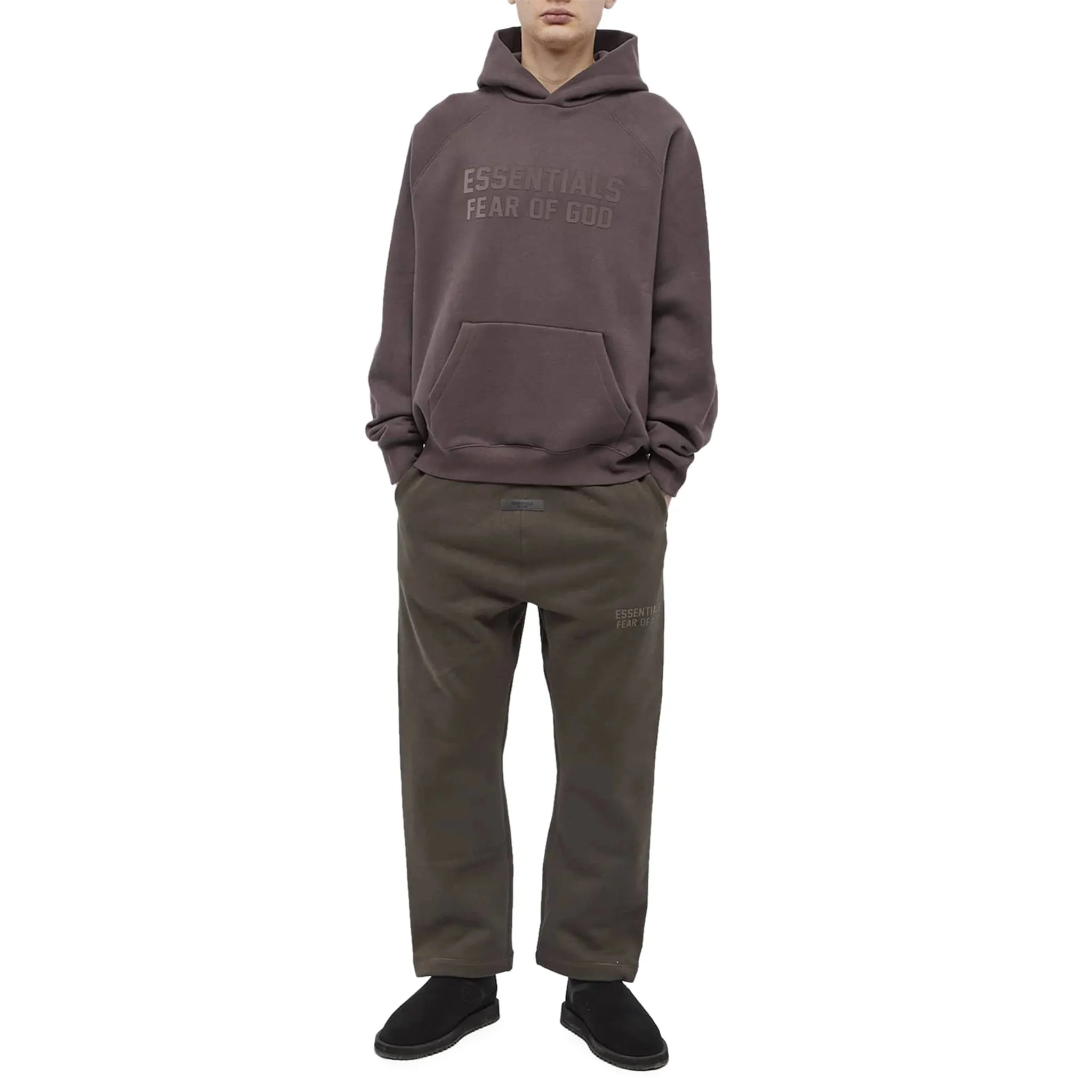 Fear Of God Essentials Pflaumenfarbene Kapuzenpullover (SS23) Fear of God Essentials Kleidung