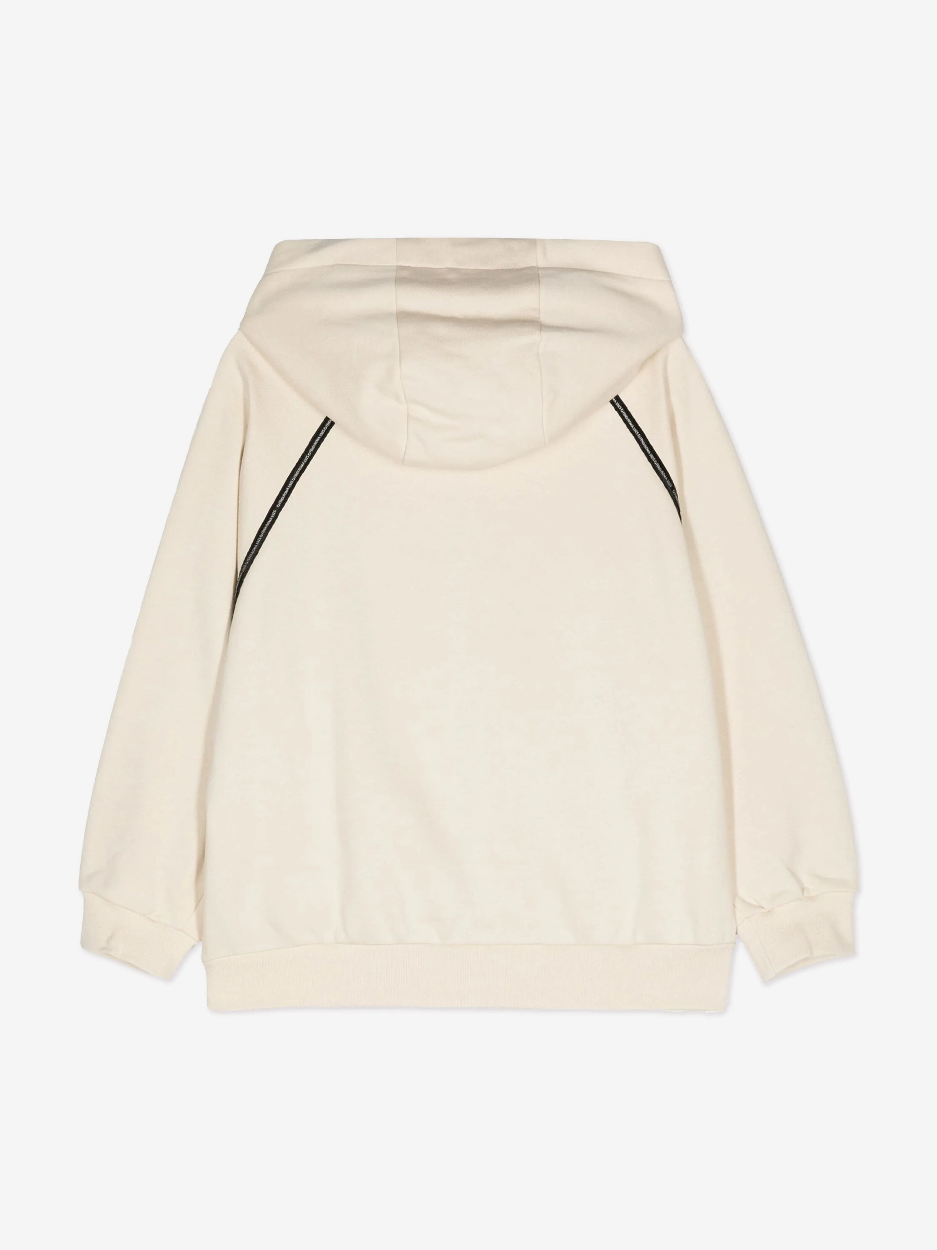 Fendi Boys Logo Reißverschluss-Pullover in Beige