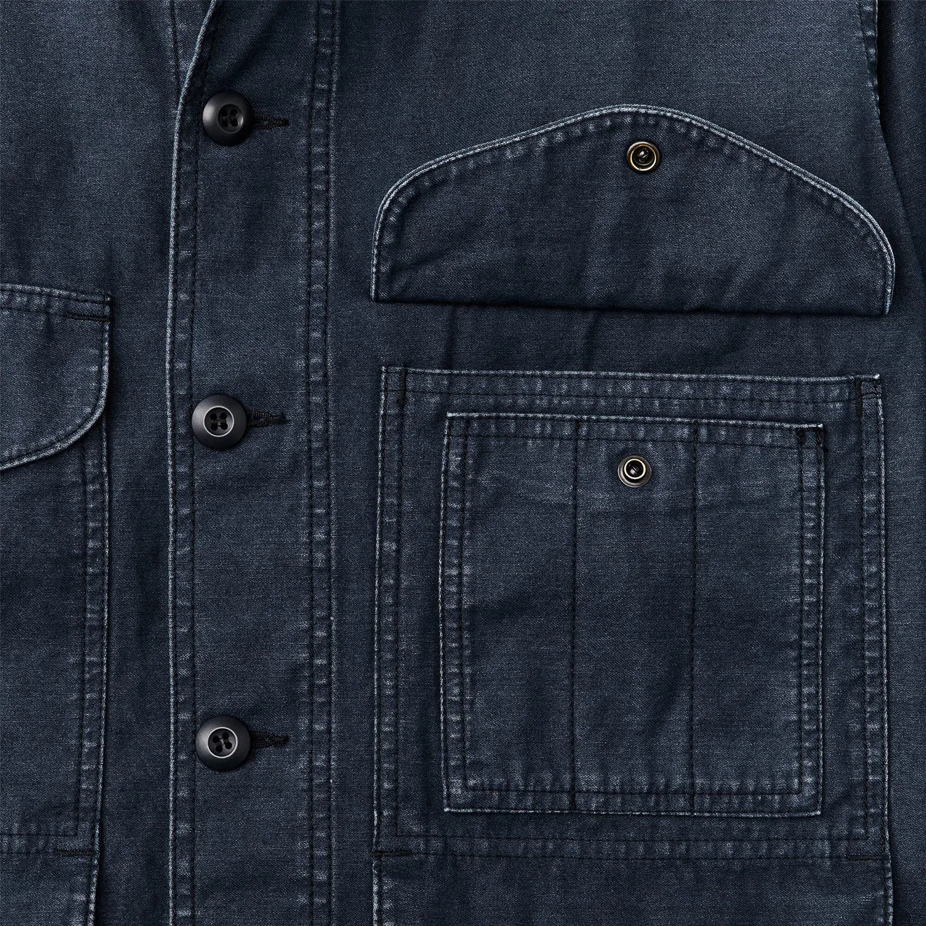 Filson Field Cruiser Umgekehrter Sateen Blau-Muschel
