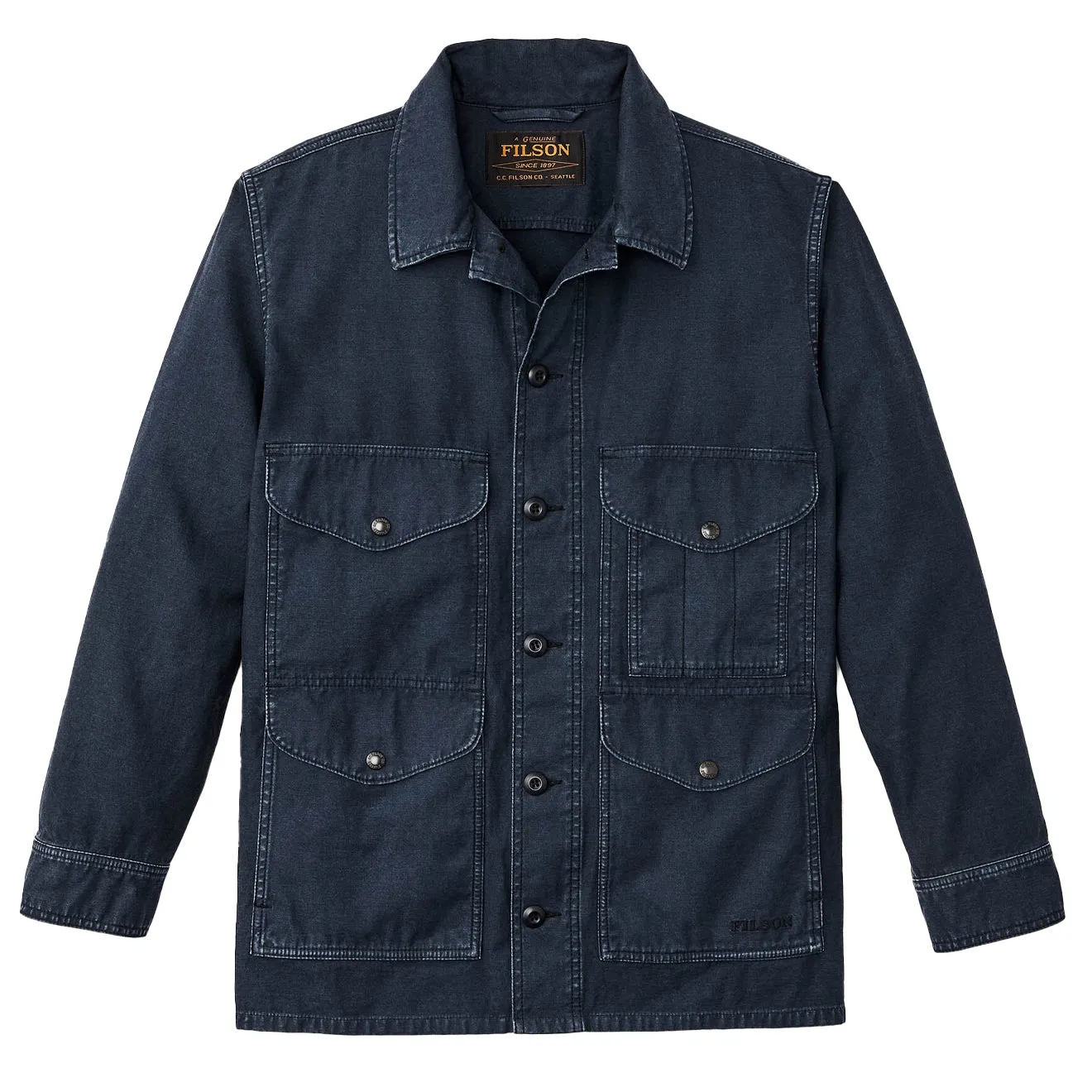 Filson Field Cruiser Umgekehrter Sateen Blau-Muschel
