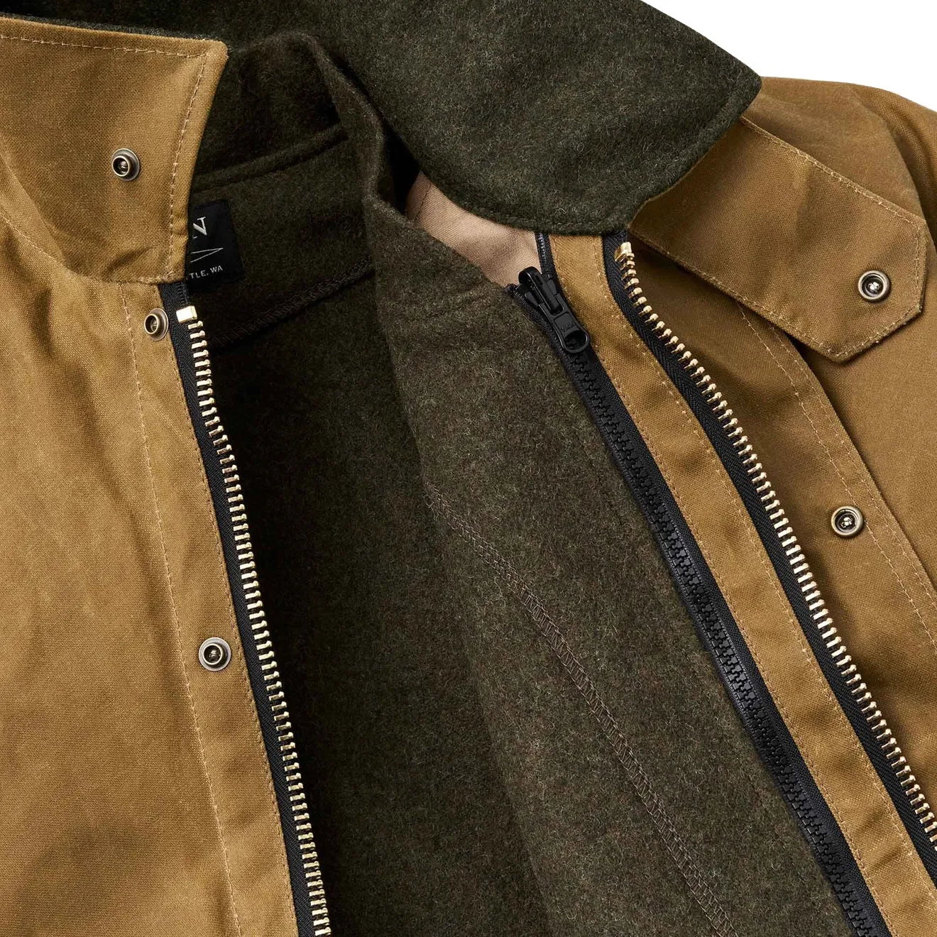 Filson Tin Cloth Feldjacke Dunkelbeige