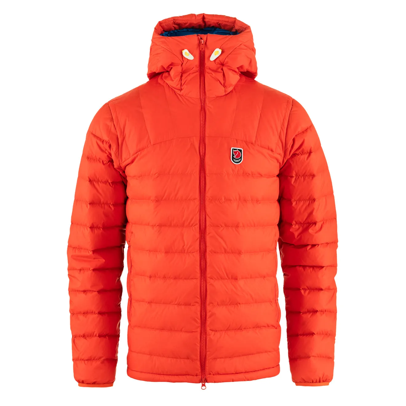 Fjällräven Expedition Pack Daunenkapuze Flammenorange / UN-Blau