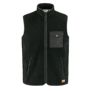 Fjallraven Vardag Fleece Weste Schwarz / Dunkelgrau
