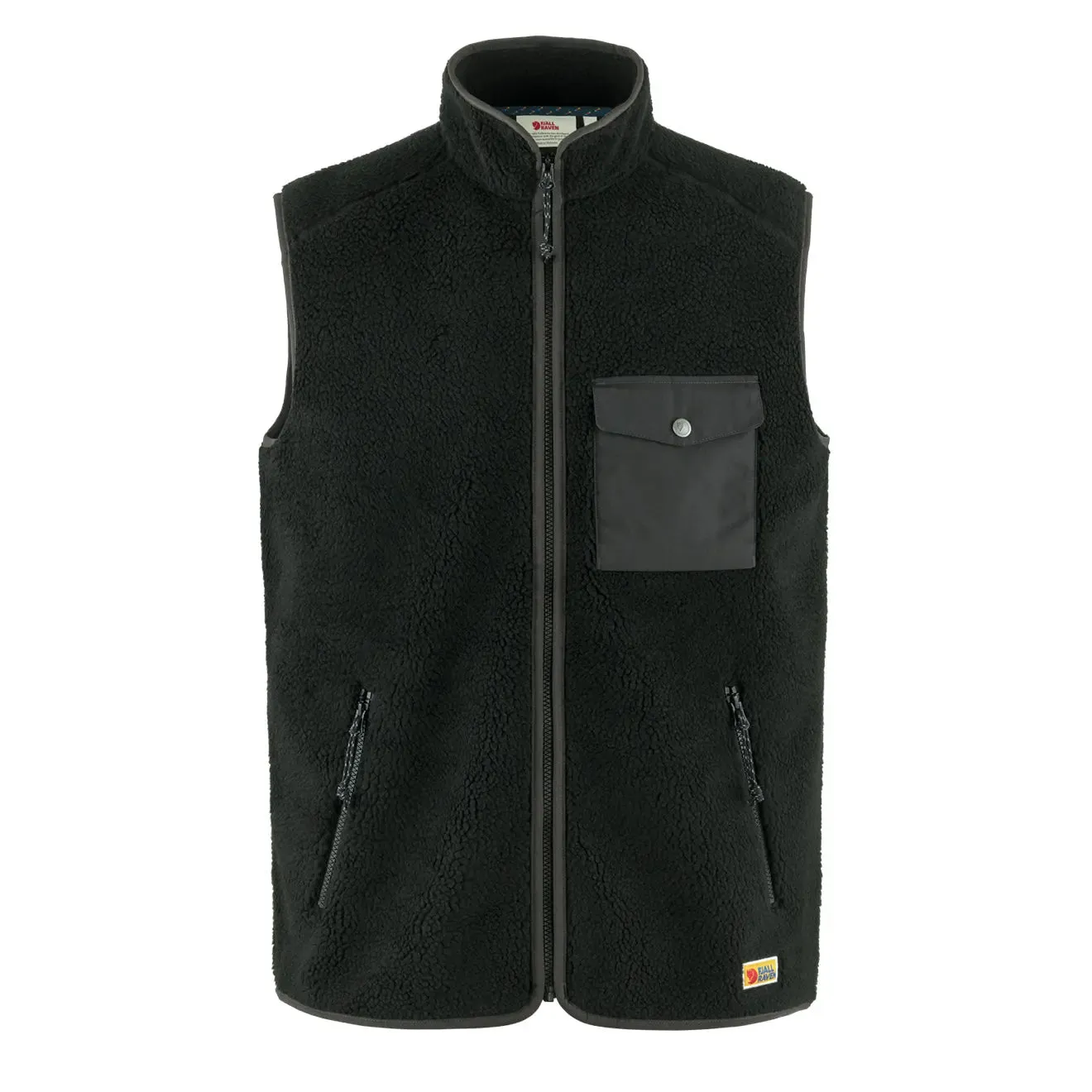 Fjallraven Vardag Fleece Weste Schwarz / Dunkelgrau