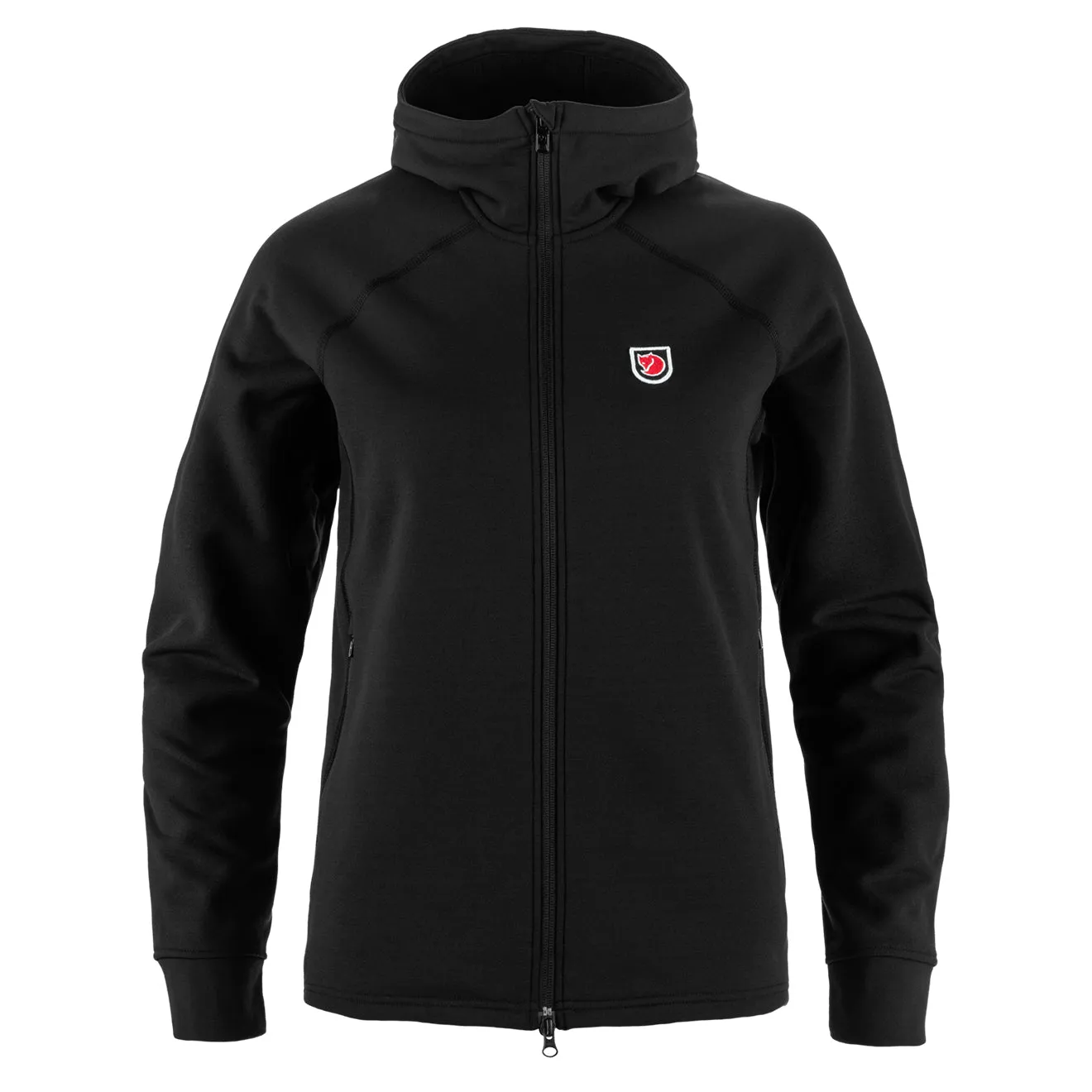 Fjallraven Damen Expedition Fleece Kapuzenpullover Schwarz