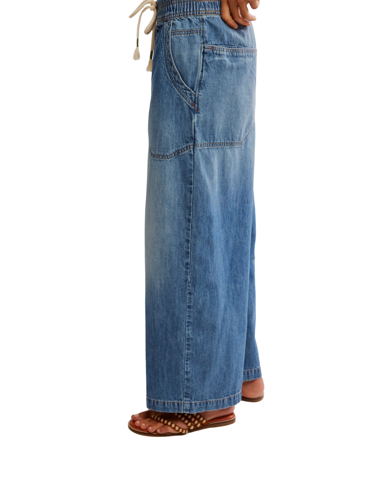 Free People Kleidung Easy Peasy Pull On Jeans in Kein Problem