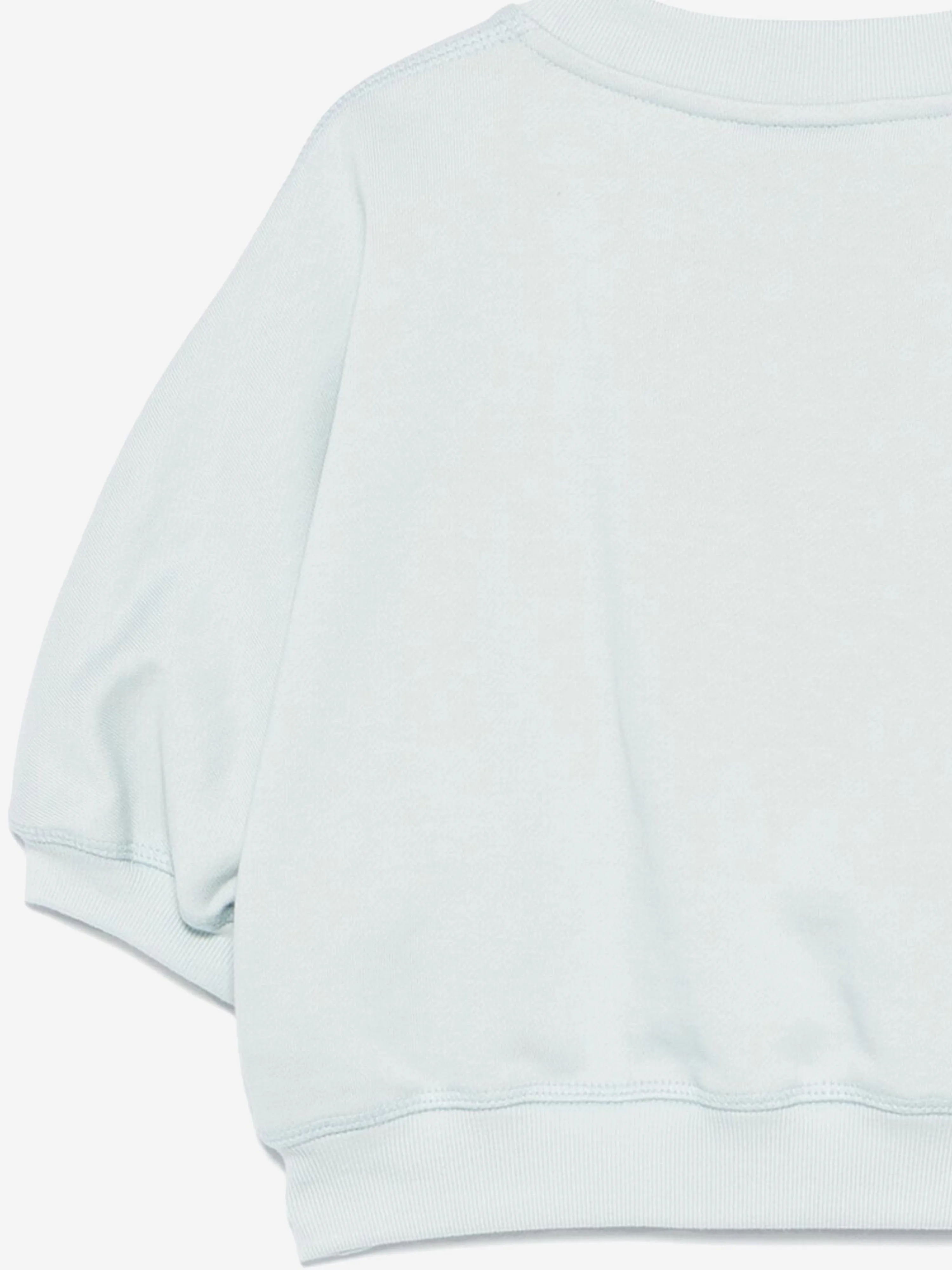 Mädchen Cropped Logo Sweatshirt in Blau