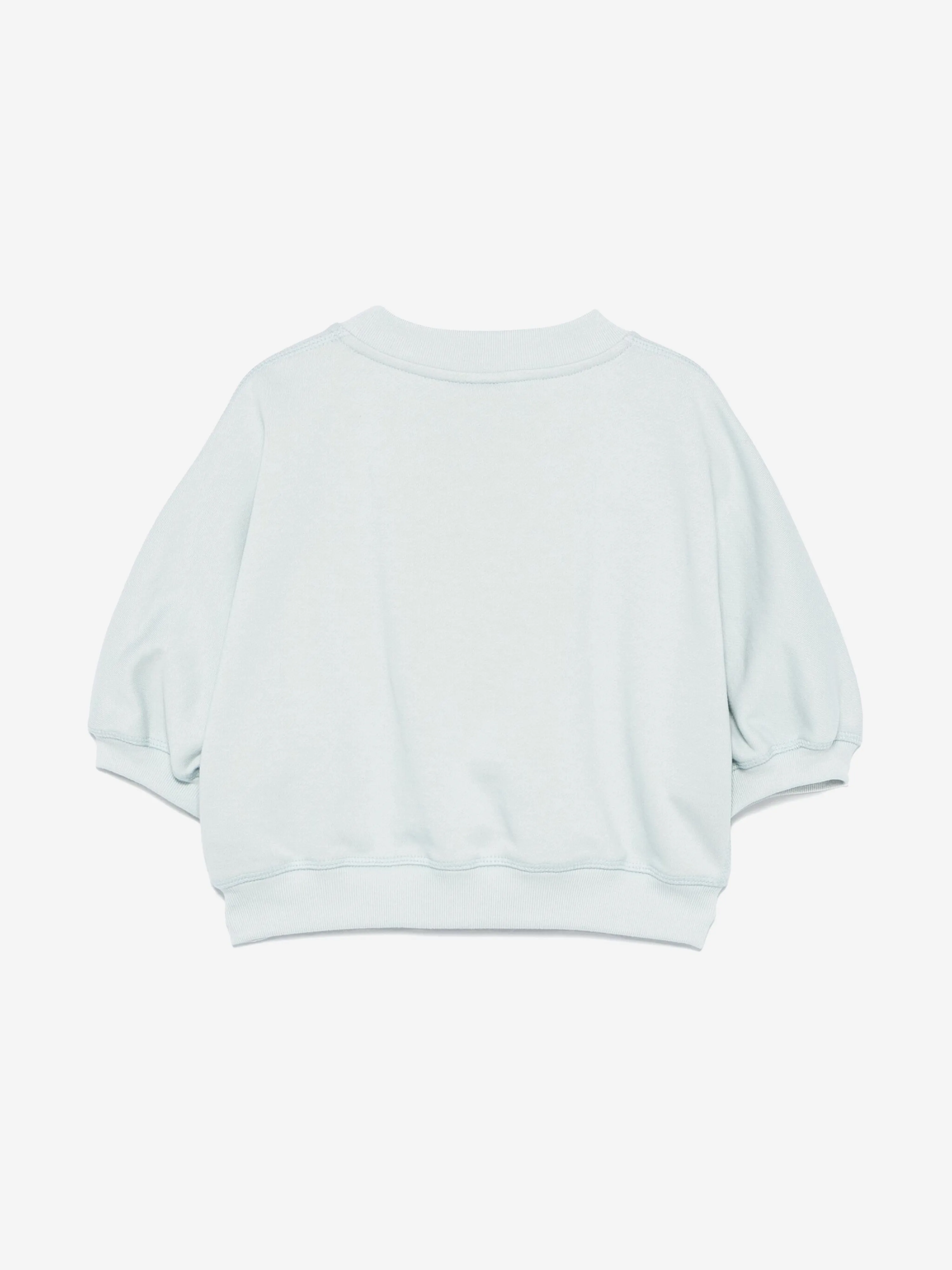 Mädchen Cropped Logo Sweatshirt in Blau