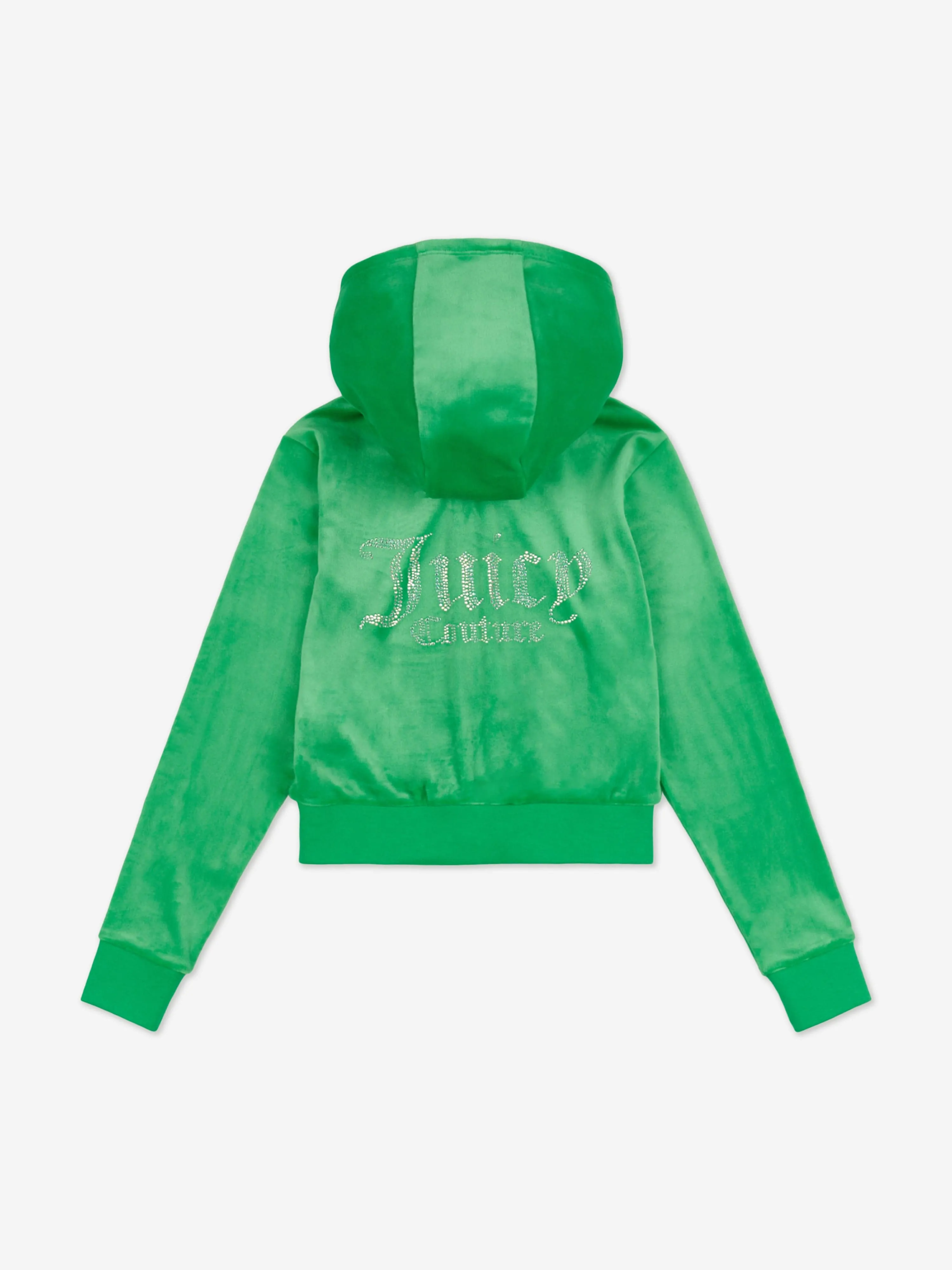 Mädchen Diamante Logo Reißverschluss Top in Grün