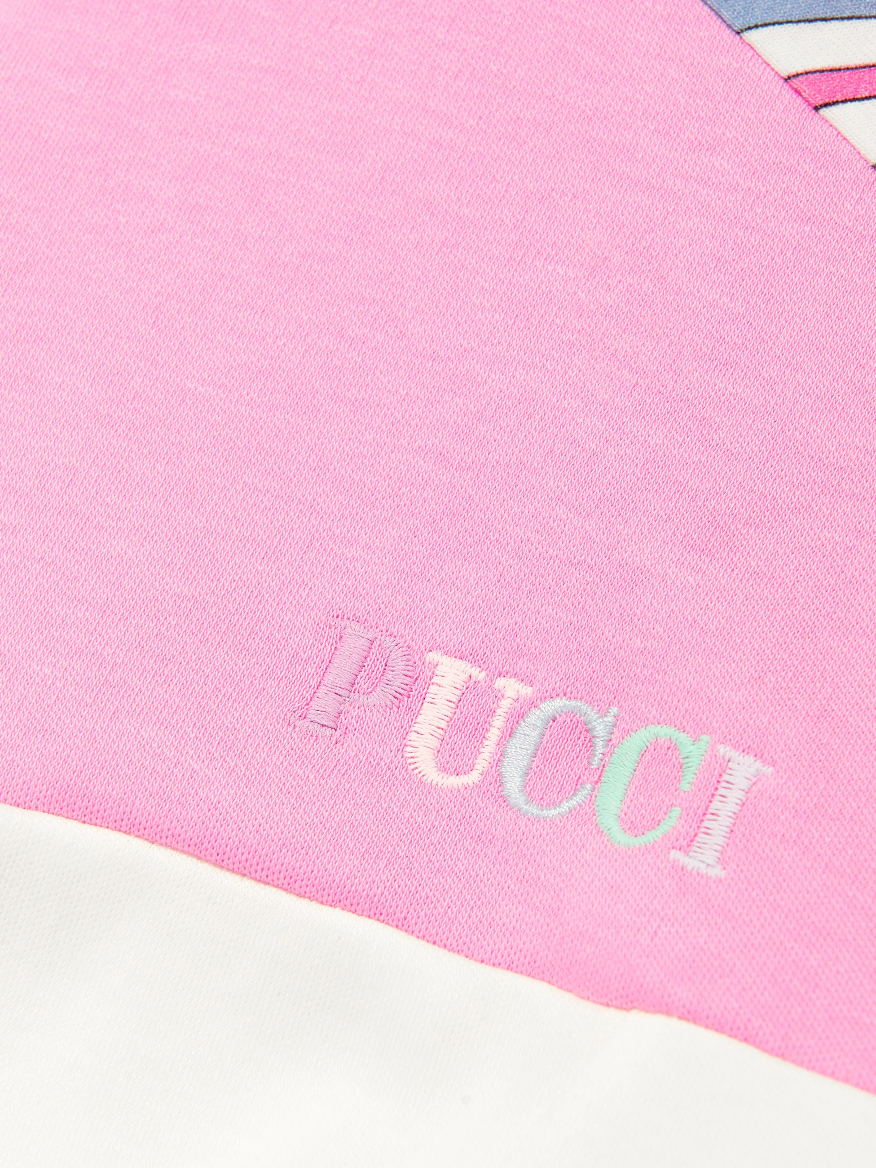 Mädchen Halbzip-Interlock-Sweatshirt in Lila