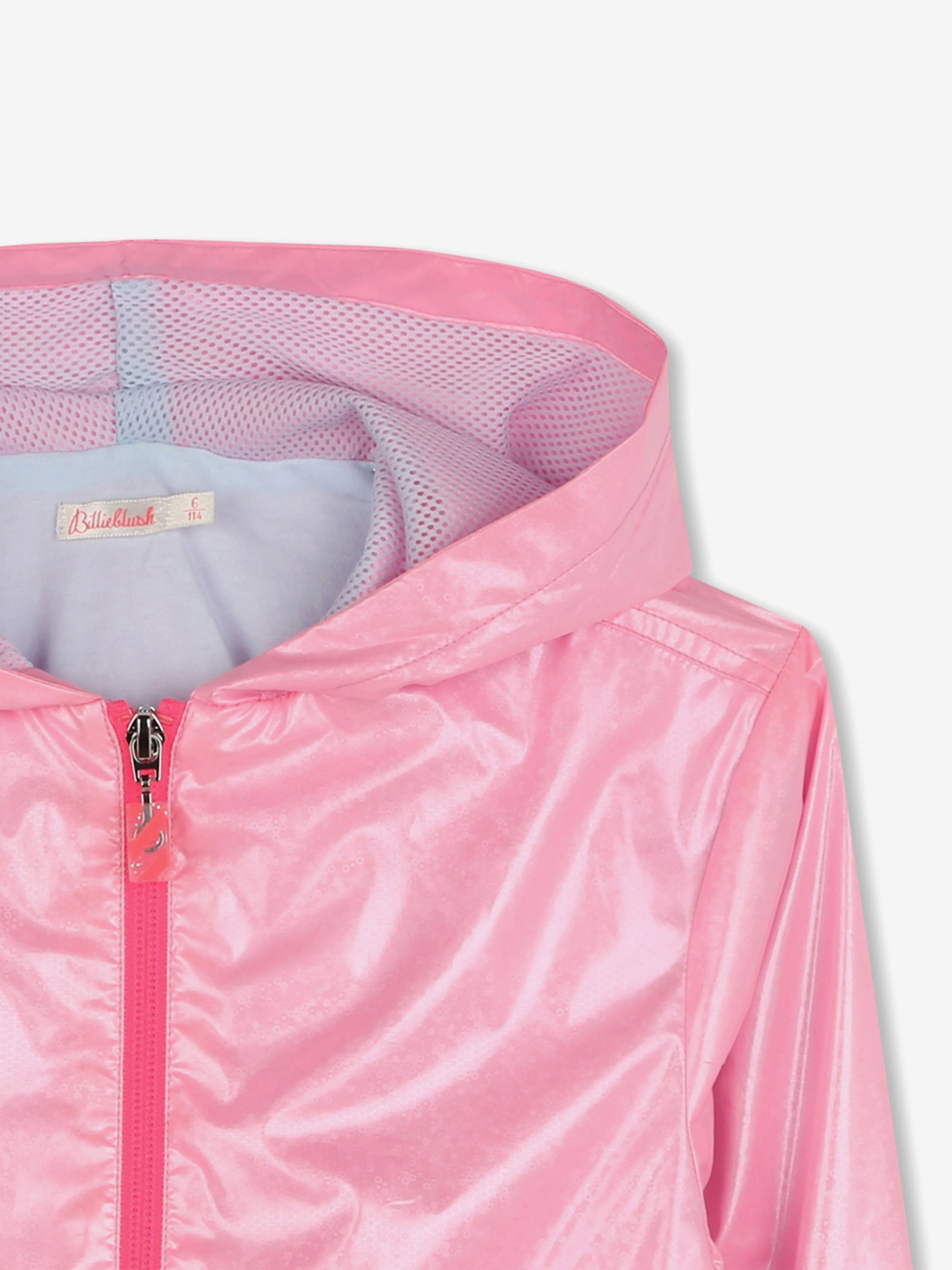 Mädchen Kapuzen-Windjacke in Rosa
