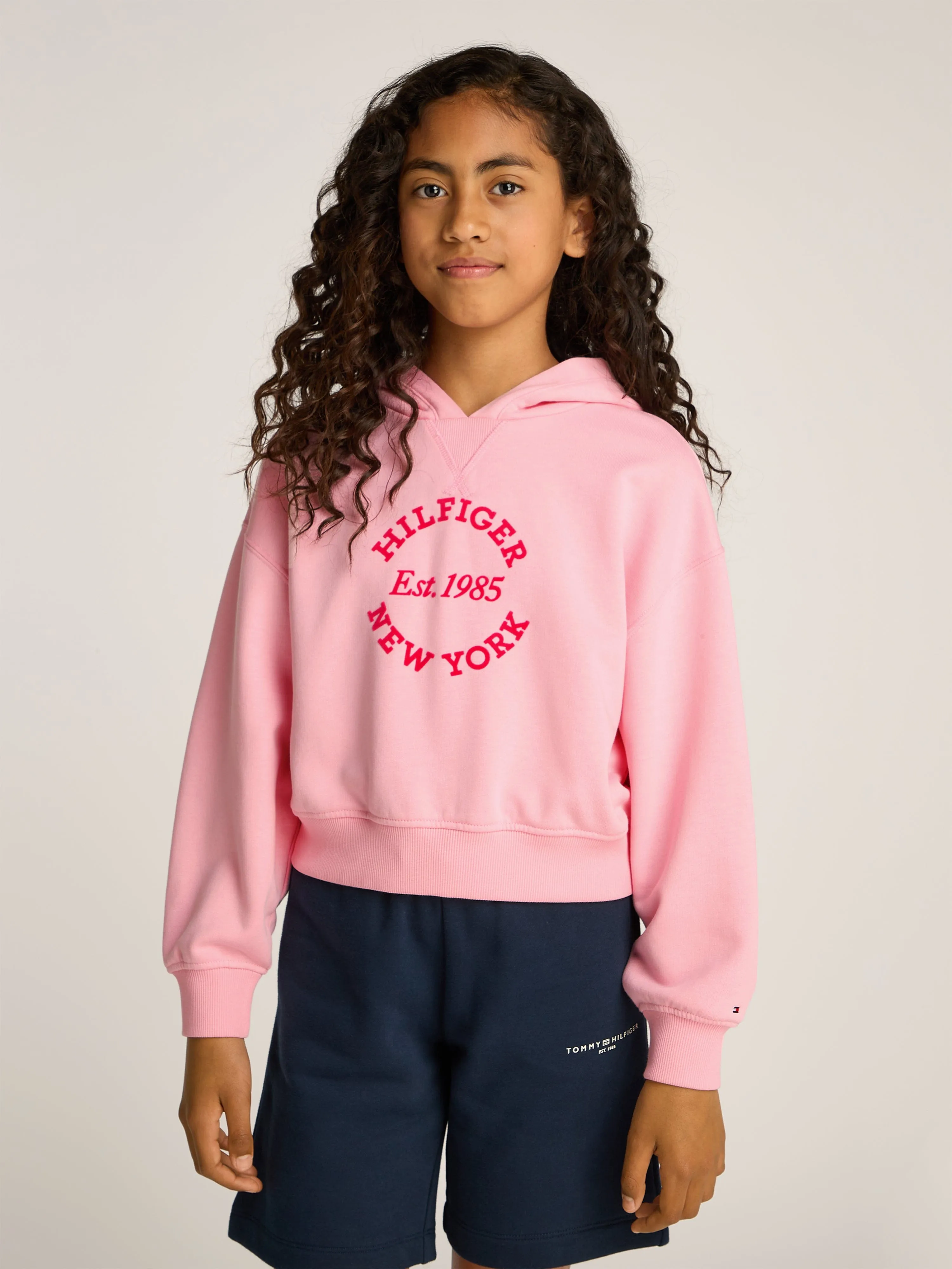 Mädchen New York Hoodie in Rosa