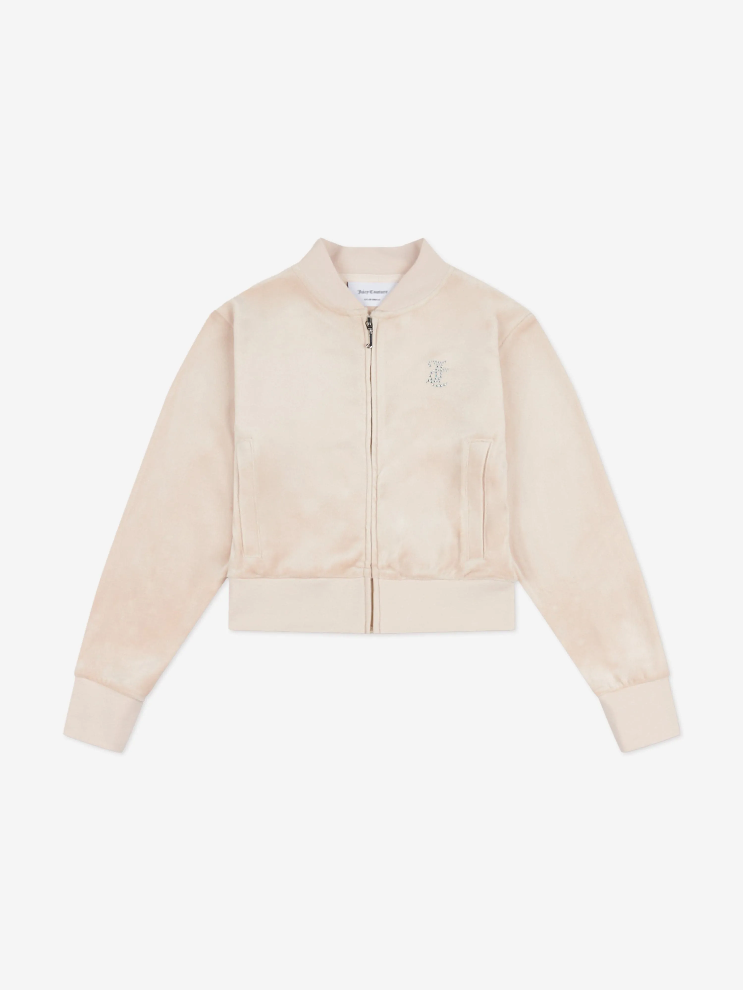Mädchen kürzere Länge Reißverschluss Oberteil in Beige