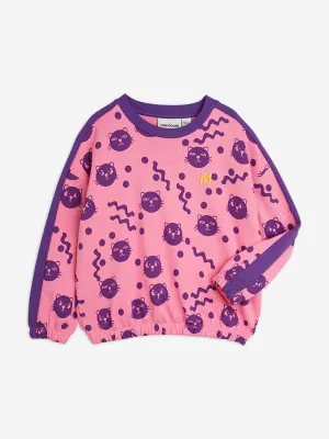 Mädchen Squiggly Cats AOP Sweatshirt in Rosa