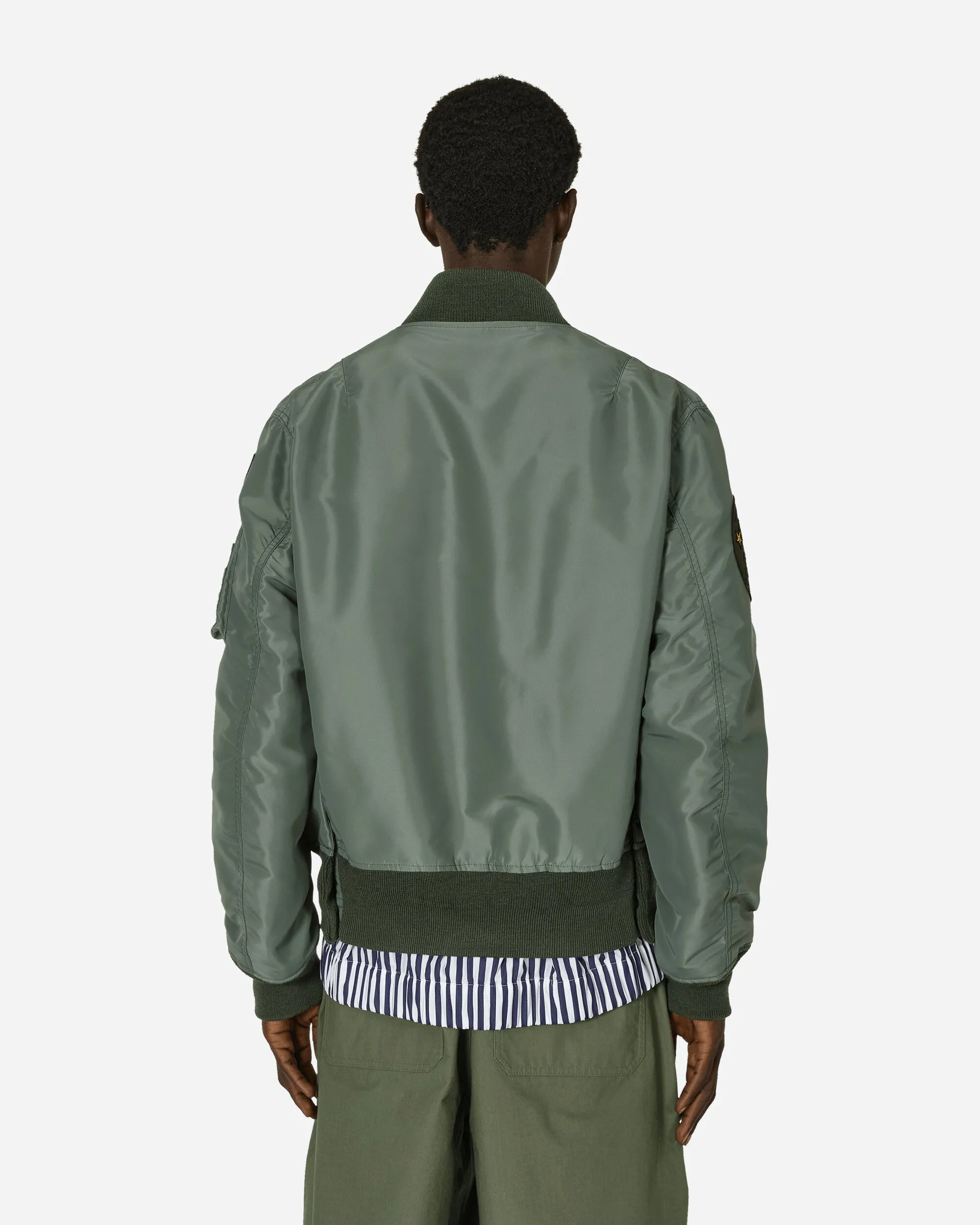 Gonz Nylon Twill Bomberjacke Khaki