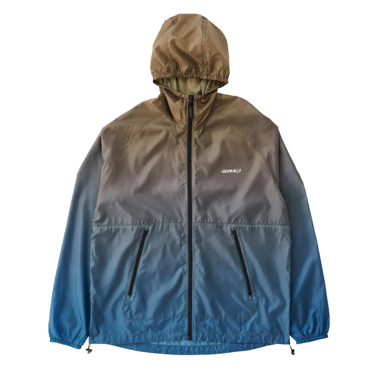Gramicci Leichte Ripstop-Windjacke Braun Verlauf