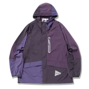 Gramicci x And Wander Patchwork Wind Hoodie Mehrfarbig Lila