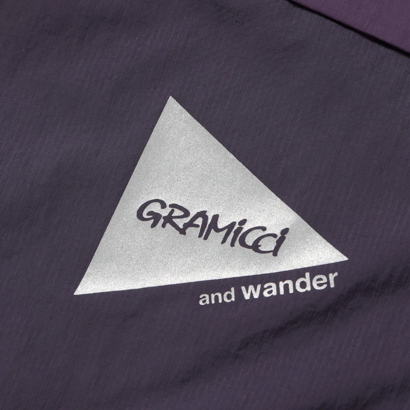 Gramicci x And Wander Patchwork Wind Hoodie Mehrfarbig Lila