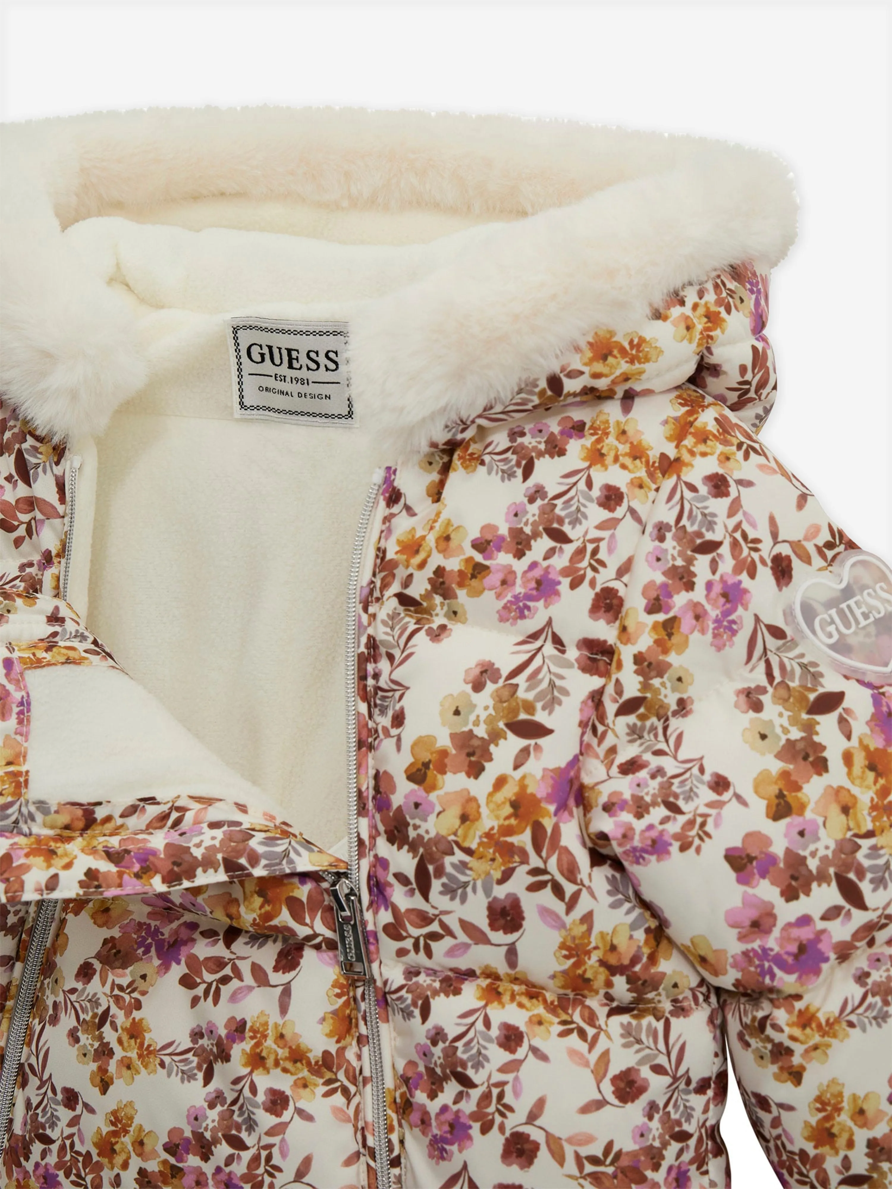 Guess Baby Girls Blumen-Schneeanzug in Rosa
