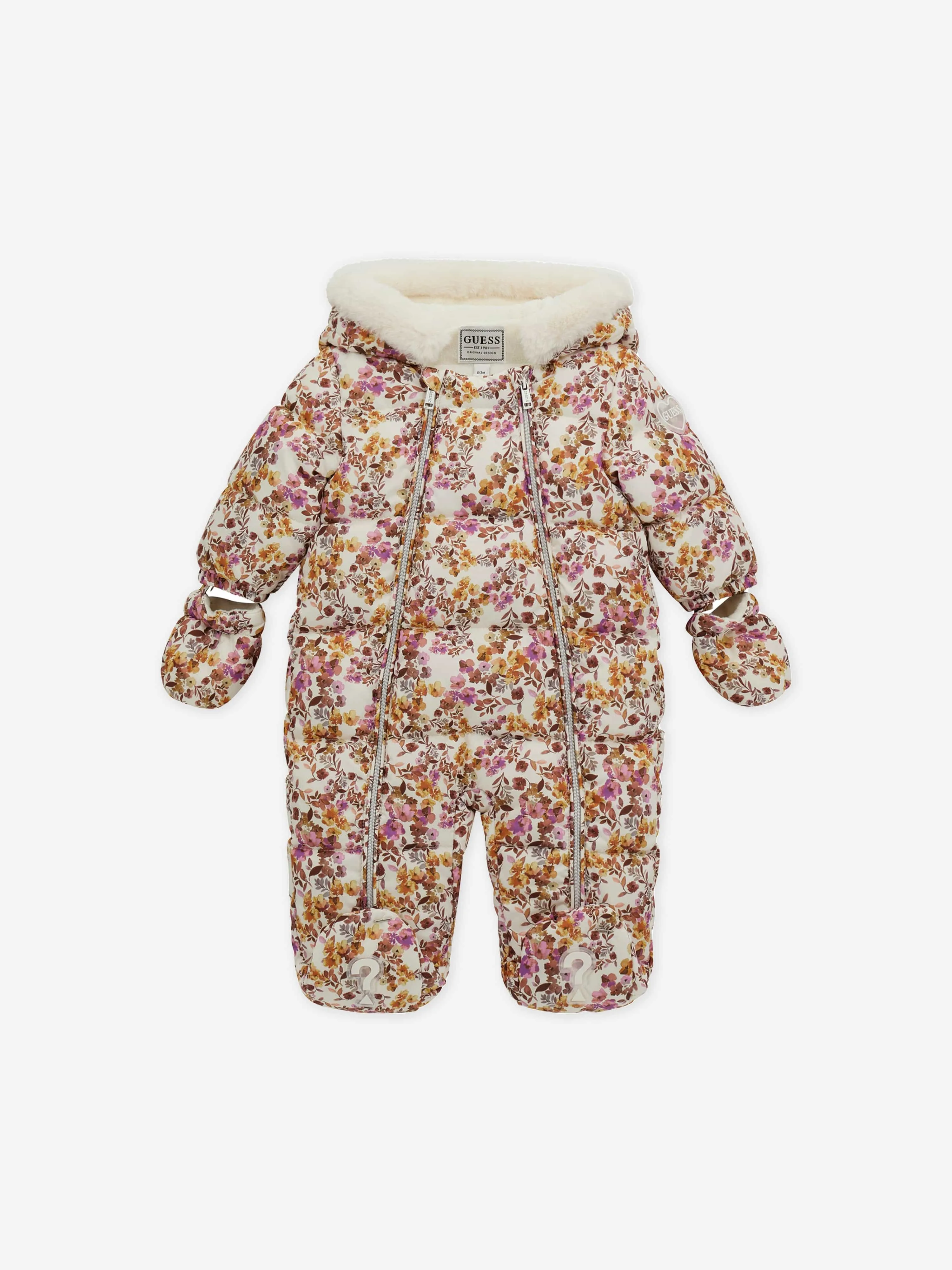 Guess Baby Girls Blumen-Schneeanzug in Rosa