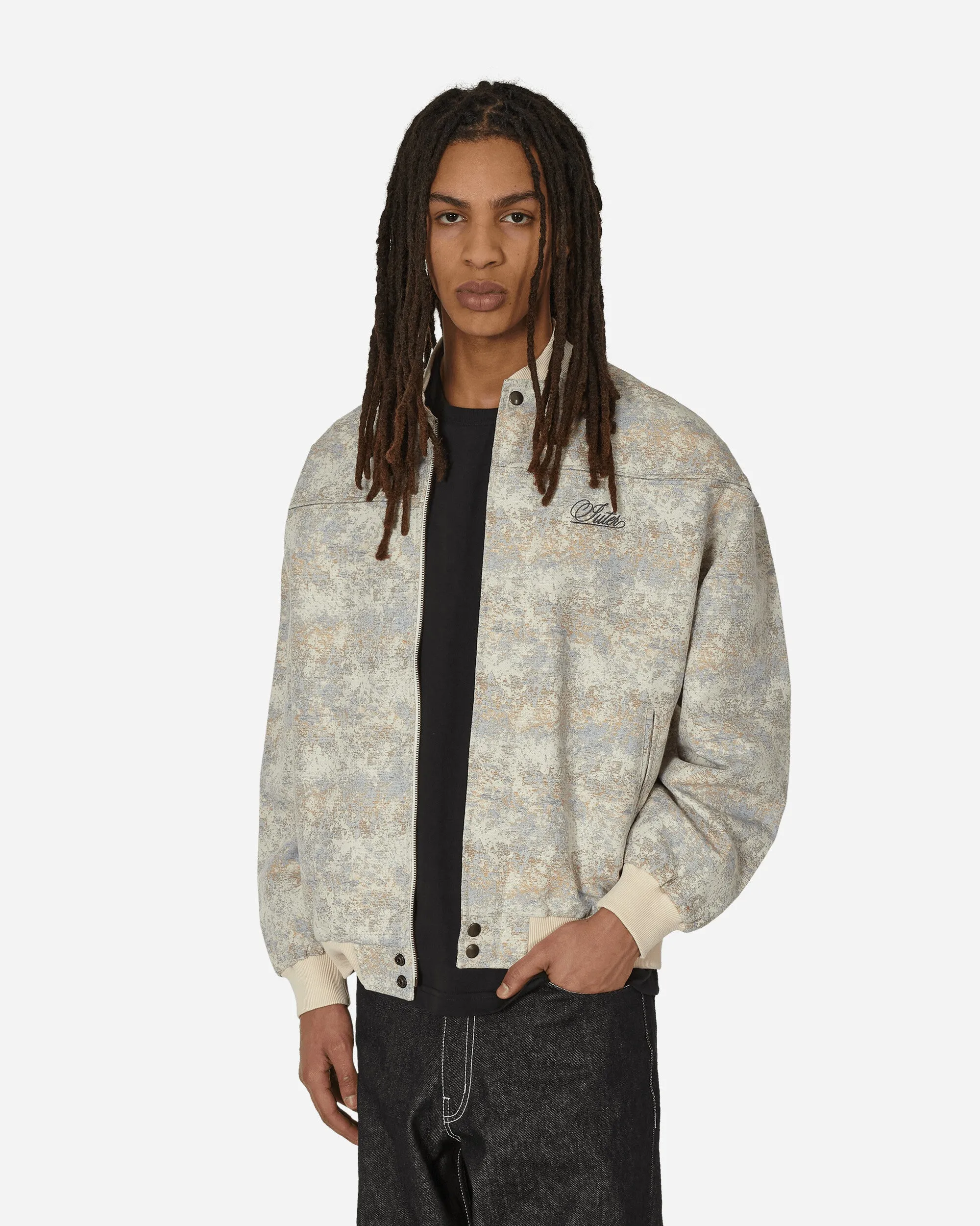 Hazy Jacquard Bomberjacke Beige
