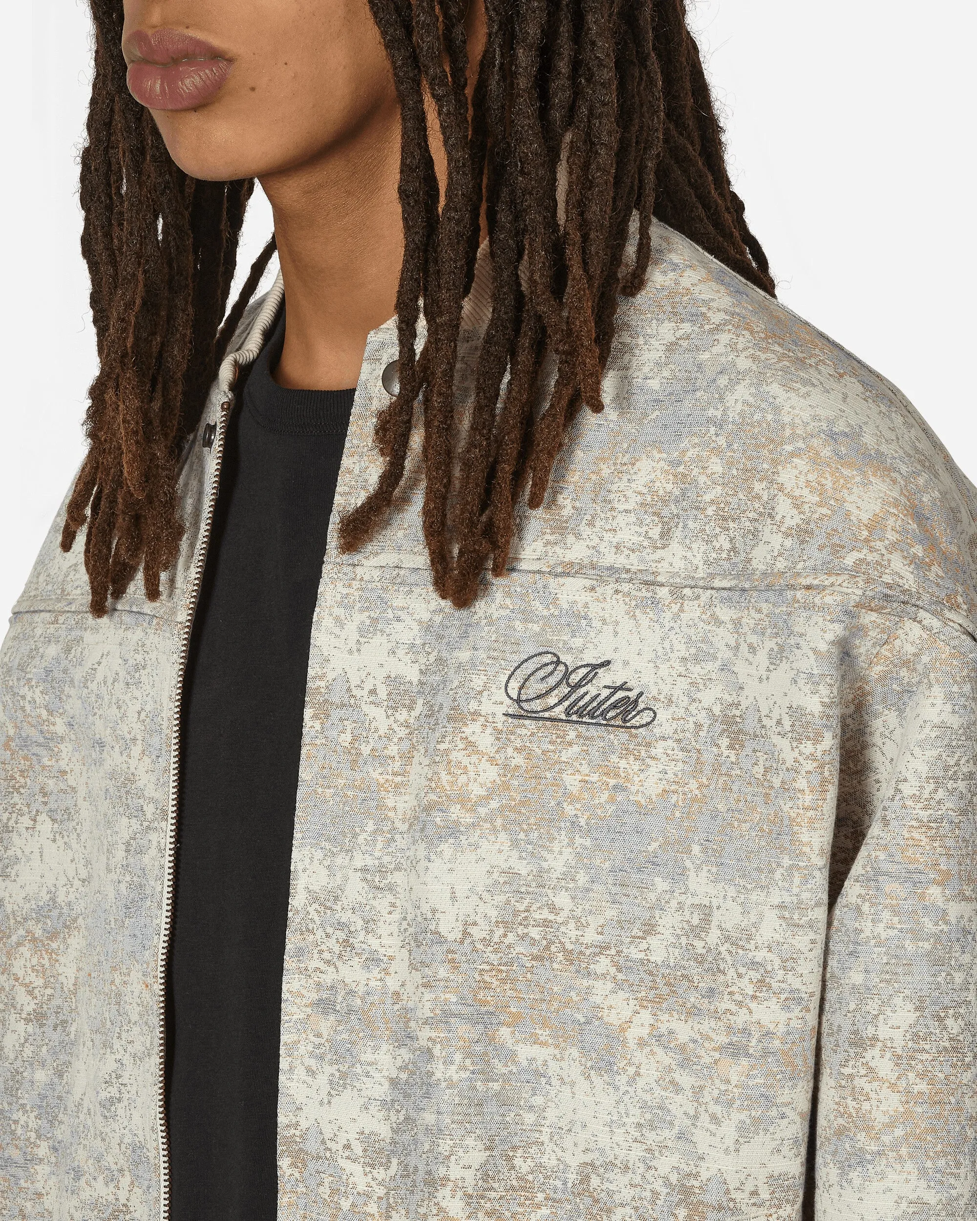 Hazy Jacquard Bomberjacke Beige