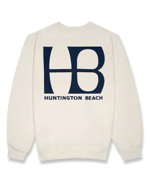 HB City Logo 2 Crewneck Sweatshirt - Knochenfarbe