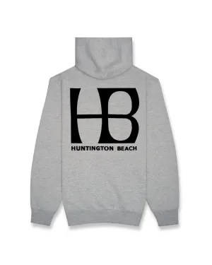 HB City Logo 2 Pullover Hoodie - Meliertes Grau
