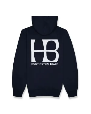 HB City Logo 2 Pullover Hoodie - Marineblau