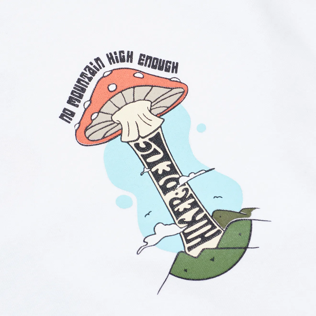 Hikerdelic Mountain High Langarm T-Shirt Weiß