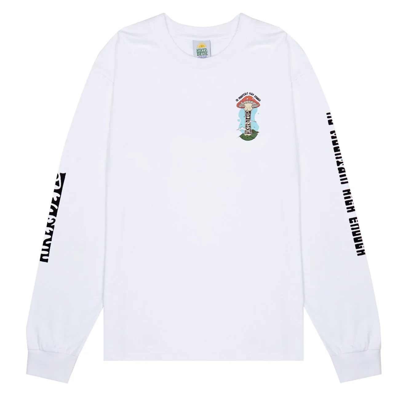 Hikerdelic Mountain High Langarm T-Shirt Weiß