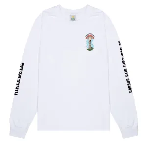 Hikerdelic Mountain High Langarm T-Shirt Weiß